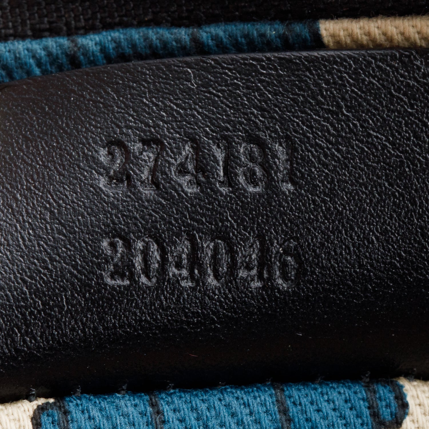 Gucci Black Signature Leather Wristlet