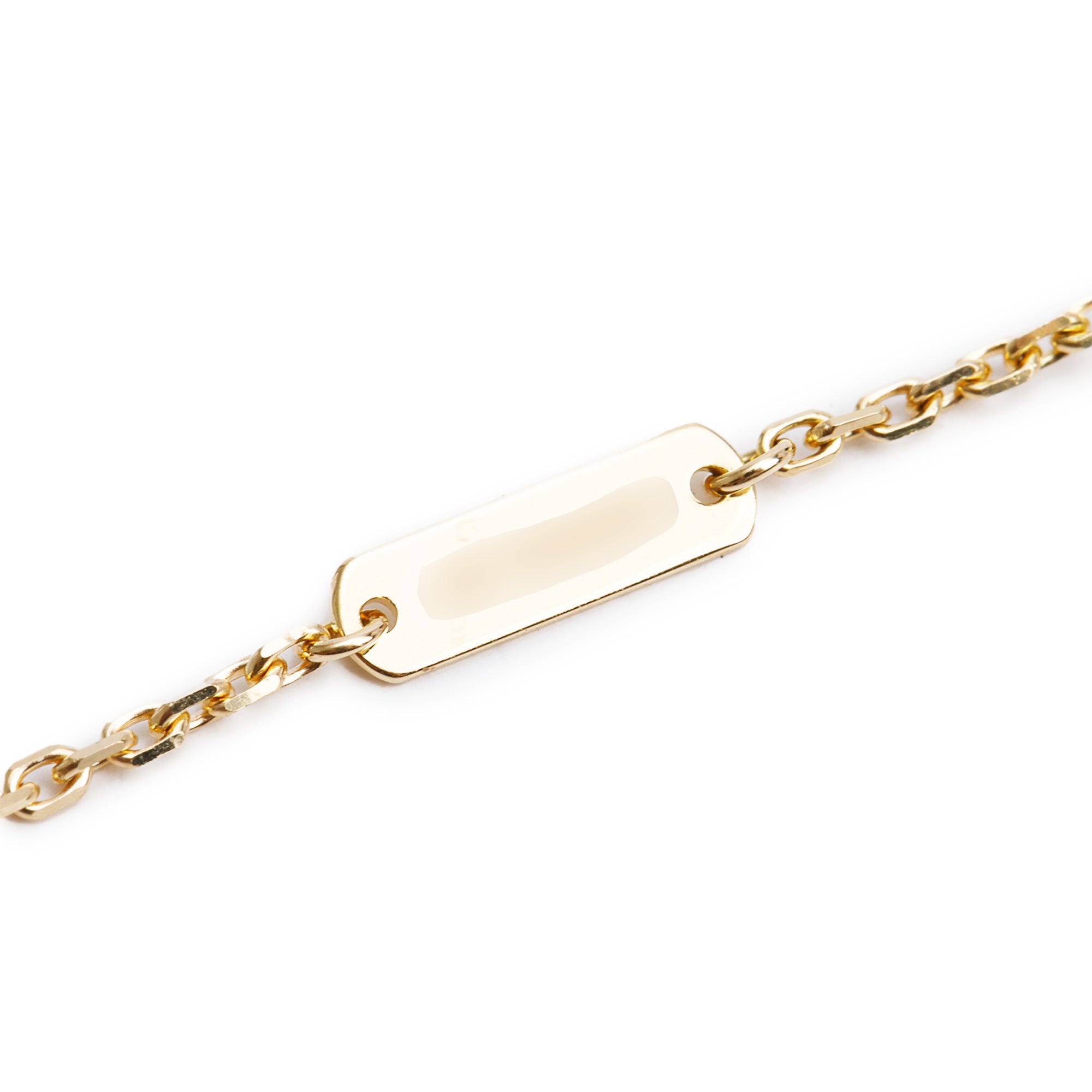 Van Cleef & Arpels 18k Yellow Gold Diamond Vintage Alhambra Pendant Necklace w/ Box & Certificate