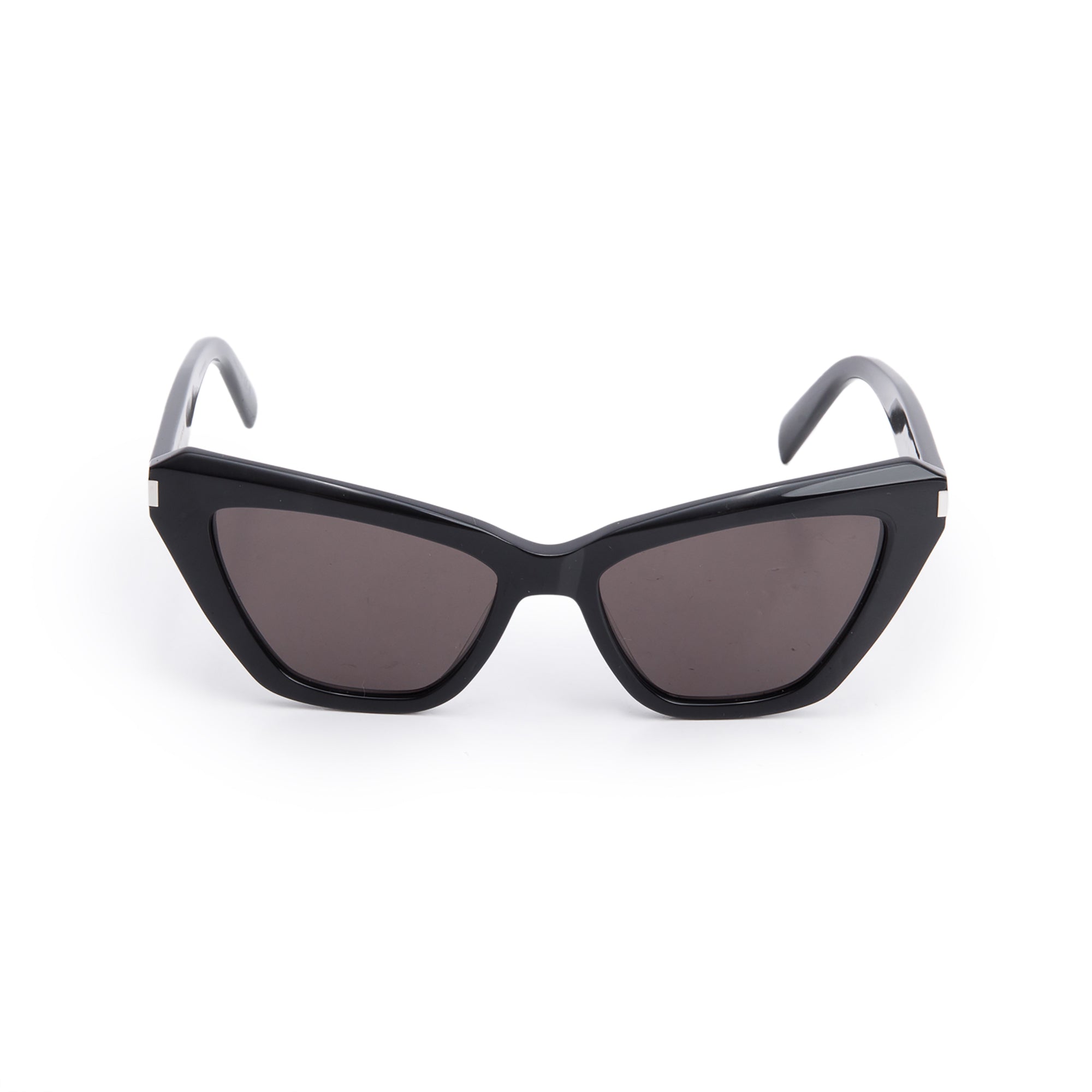 Saint Laurent SL 466 Black Acetate Cat Eye Sunglasses w/ Case