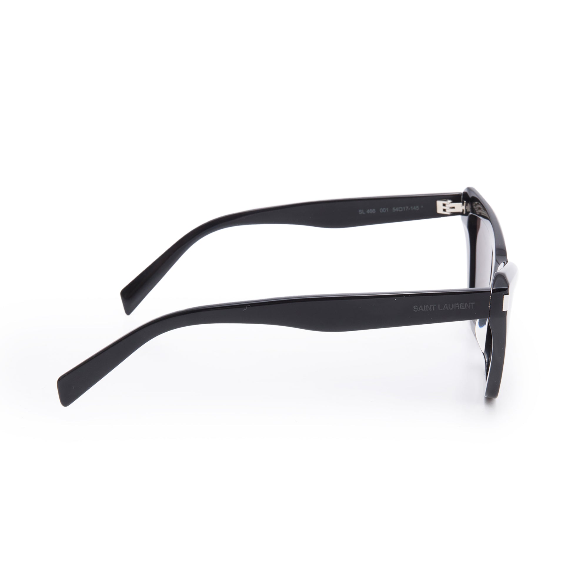 Saint Laurent SL 466 Black Acetate Cat Eye Sunglasses w/ Case