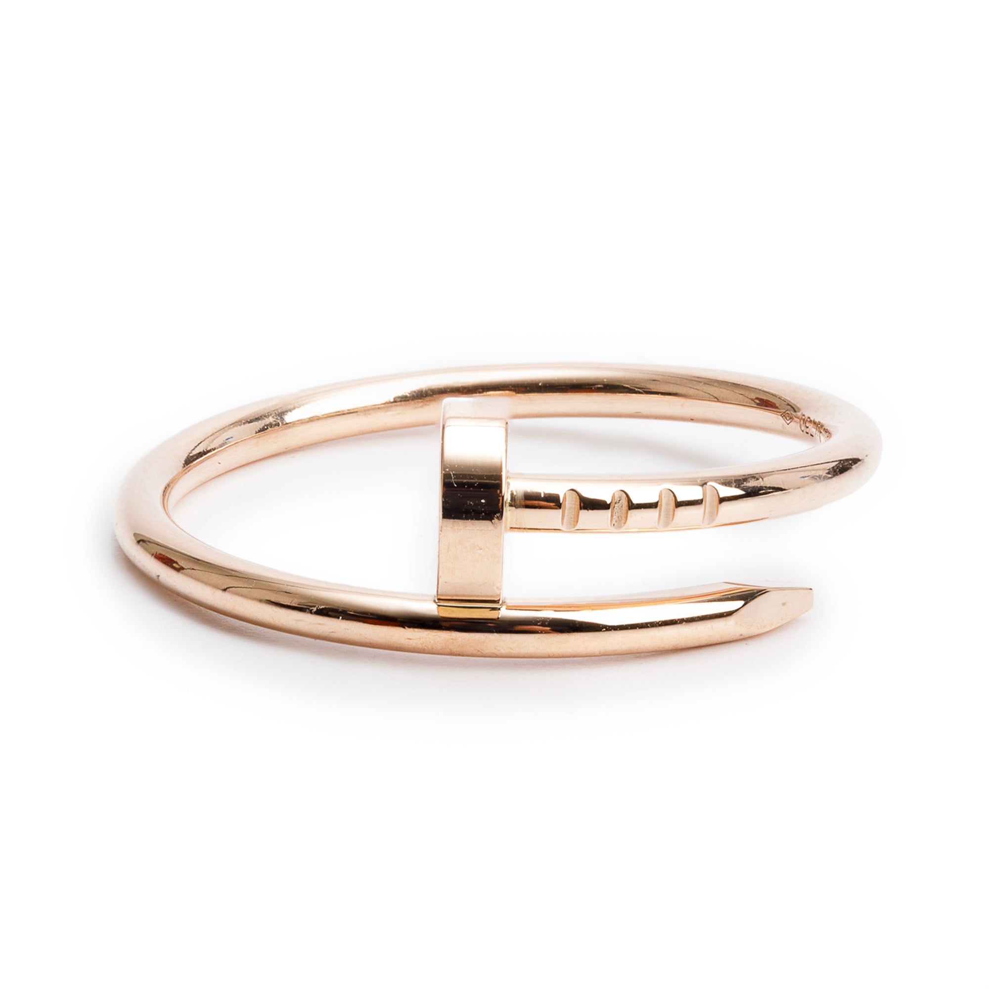 Cartier 2024 18k Rose Gold Juste Un Clou Ring, Small Model, Size 59 8.75 w/ Box, Receipt & Certificate