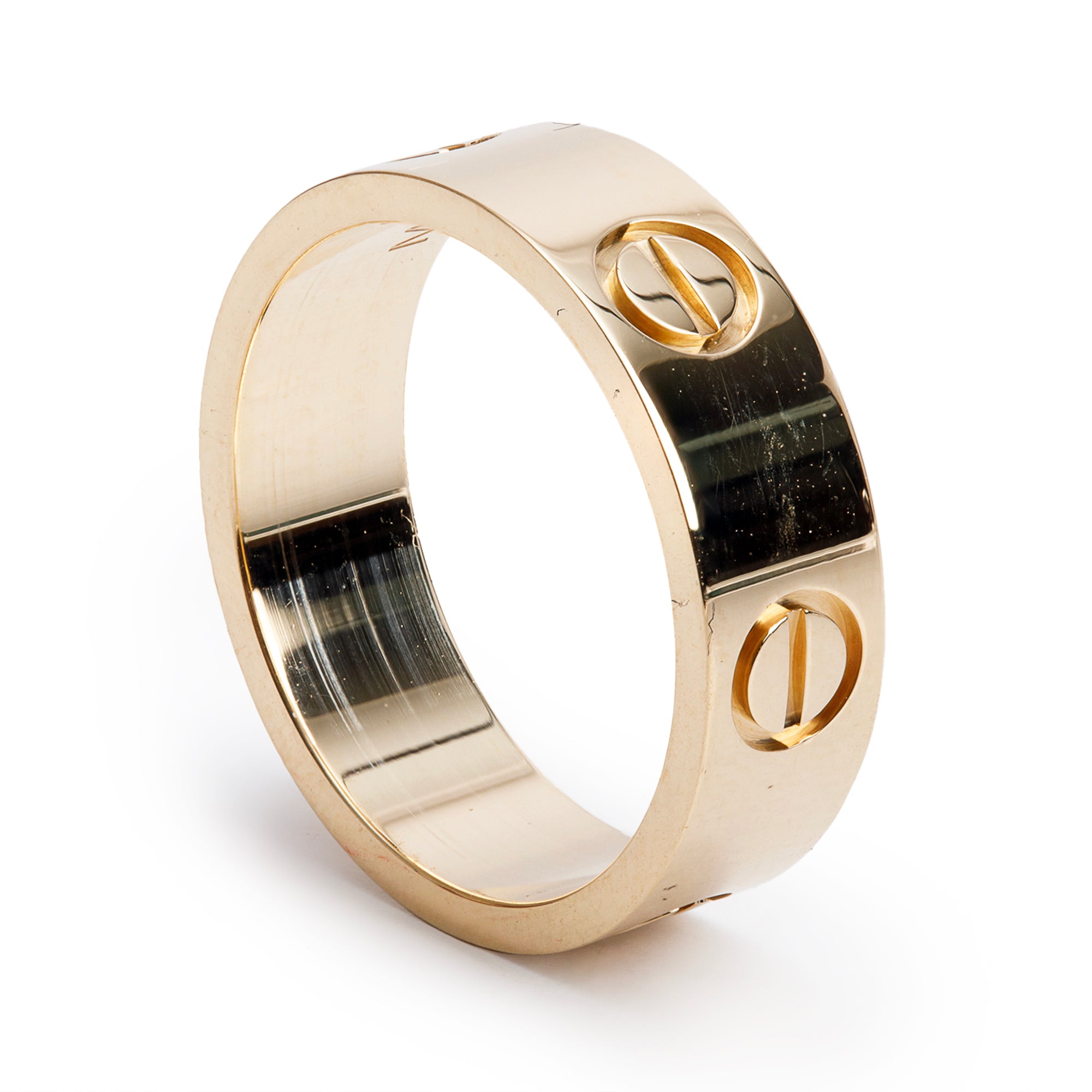 Cartier 2021 18k Yellow Gold 5.5 MM Love Ring, Size 51 5.75 w/ Box, Receipt & Certificate