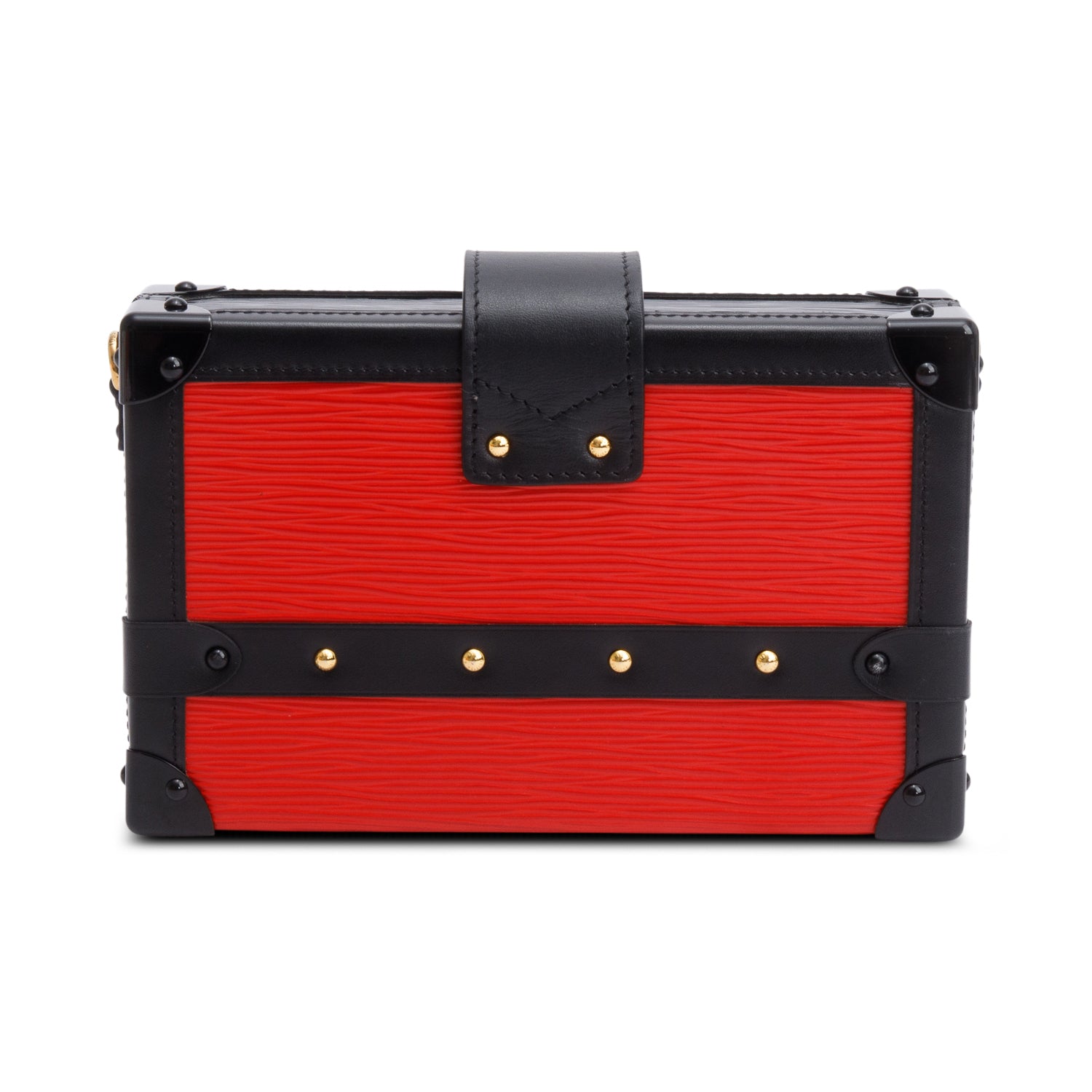 Louis Vuitton Red Epi Leather Petite Malle w/ Box