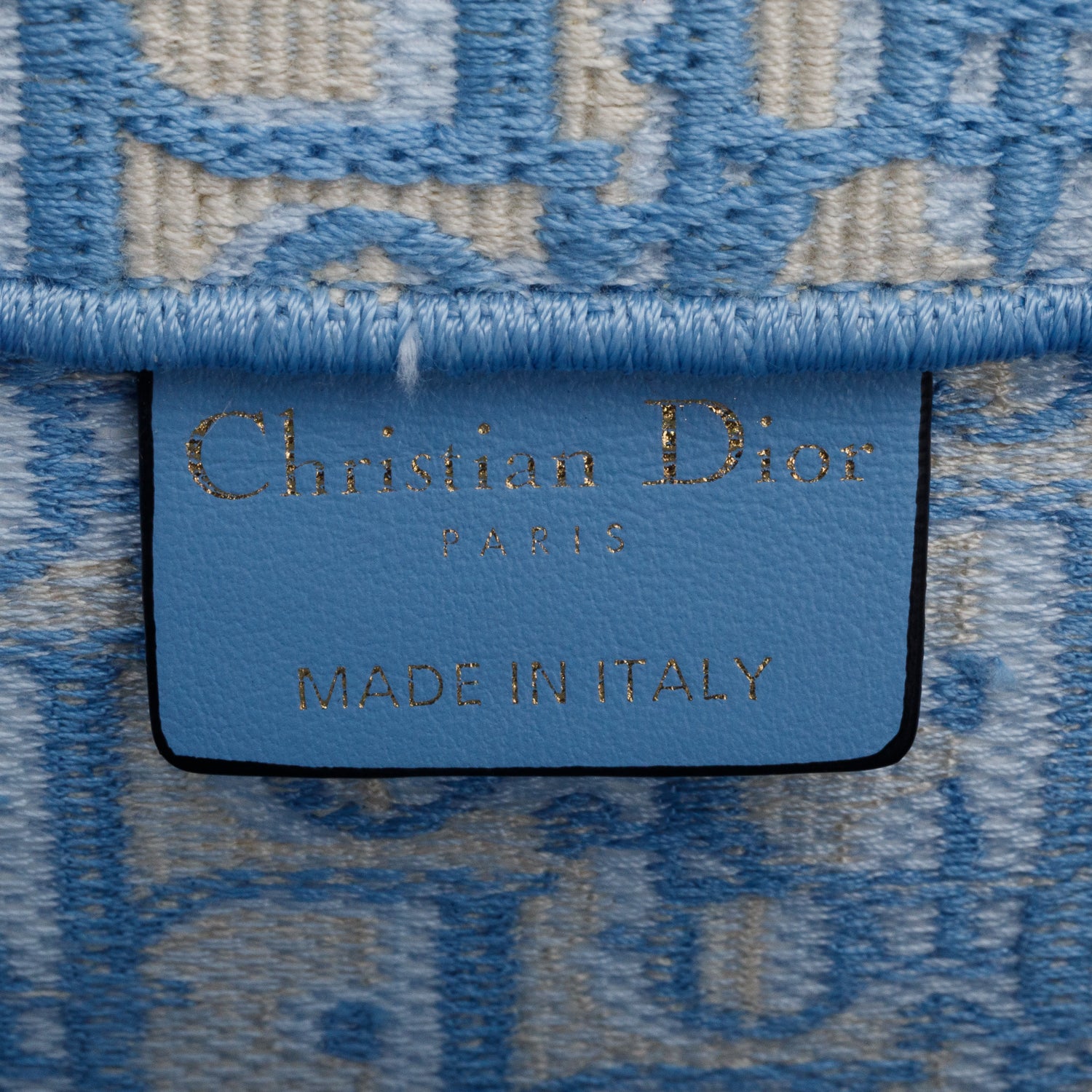Christian Dior 2021 Blue Oblique Medium Book Tote