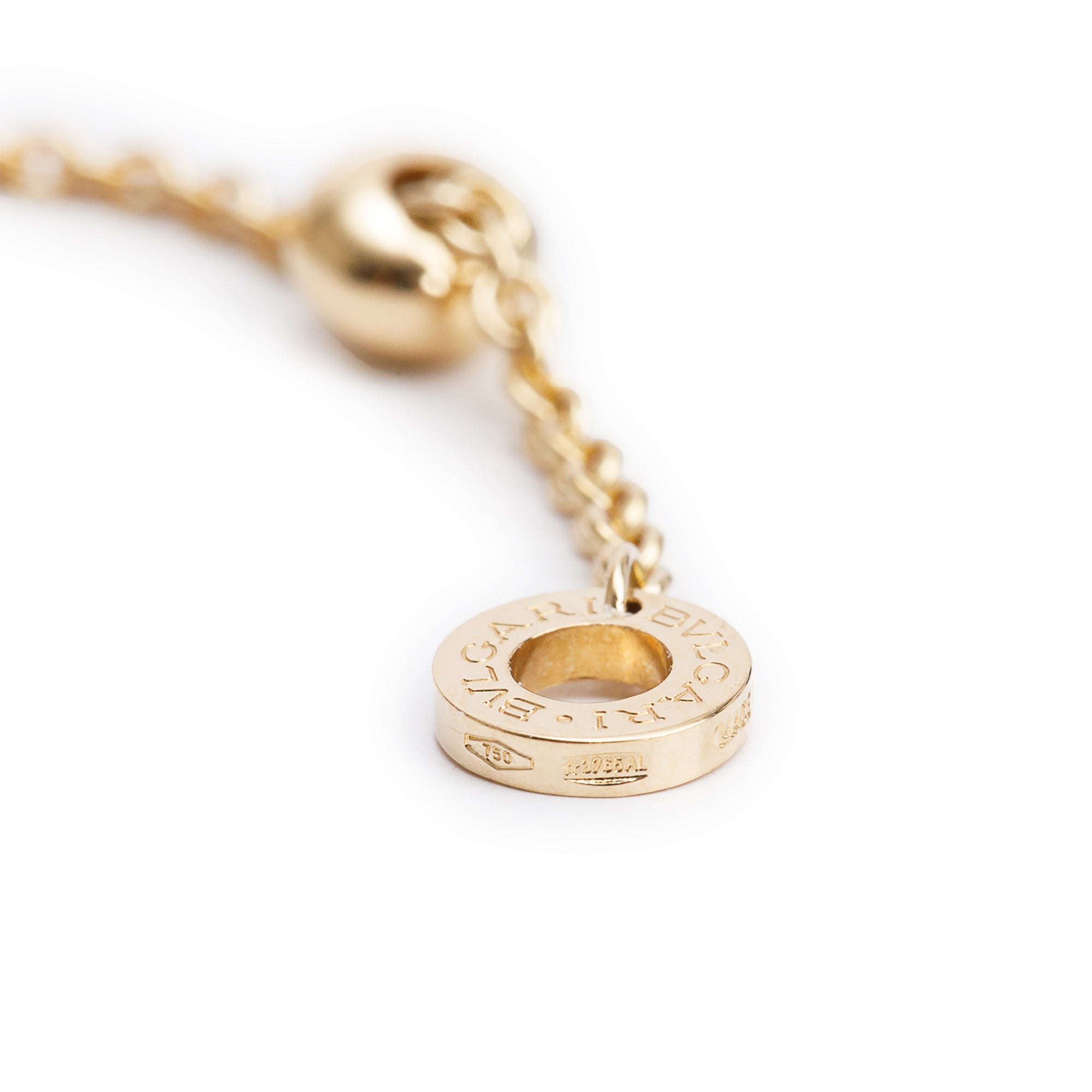 BVLGARI 18k Yellow Gold B.Zero1 Tassel Pendant Necklace