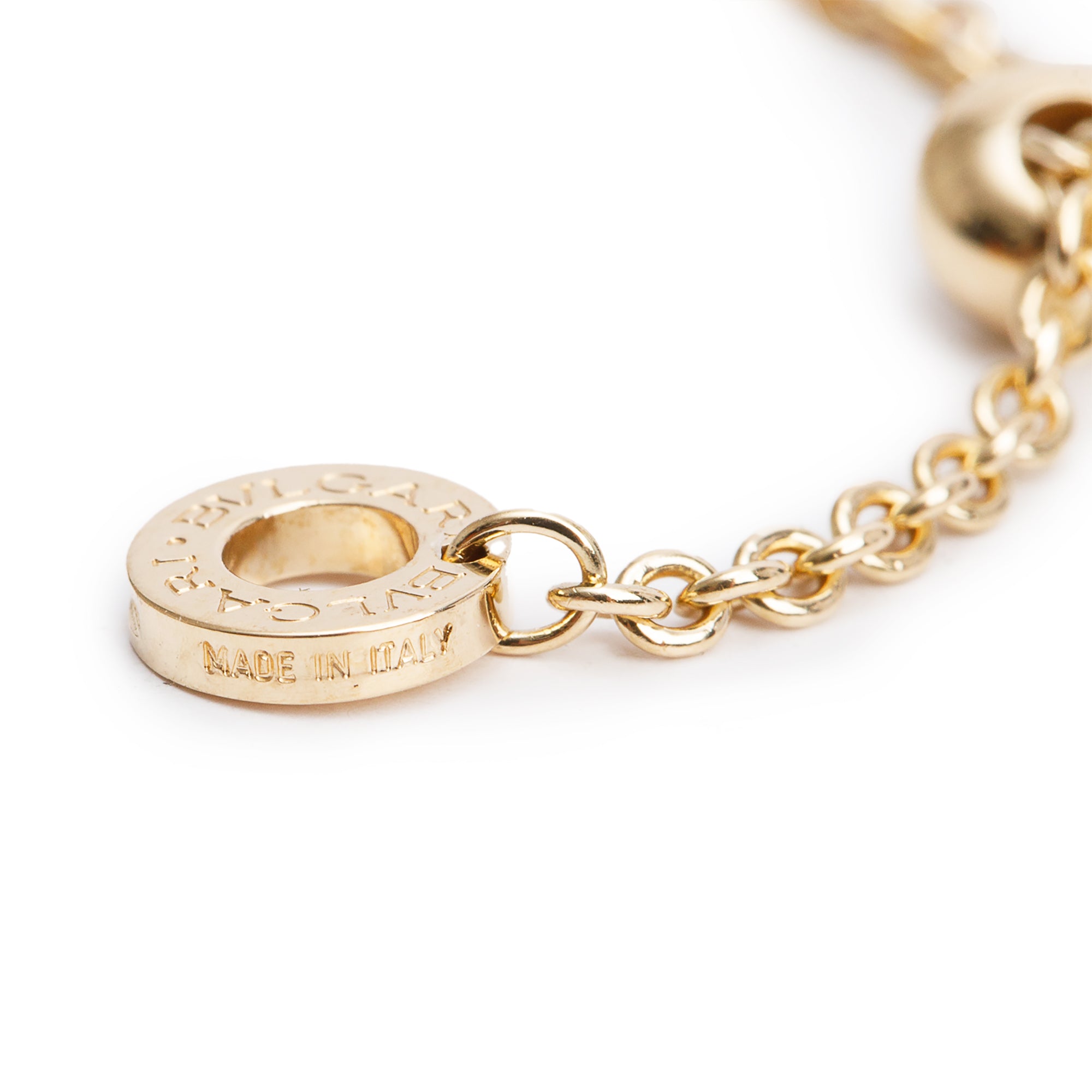 BVLGARI 18k Yellow Gold B.Zero1 Tassel Pendant Necklace