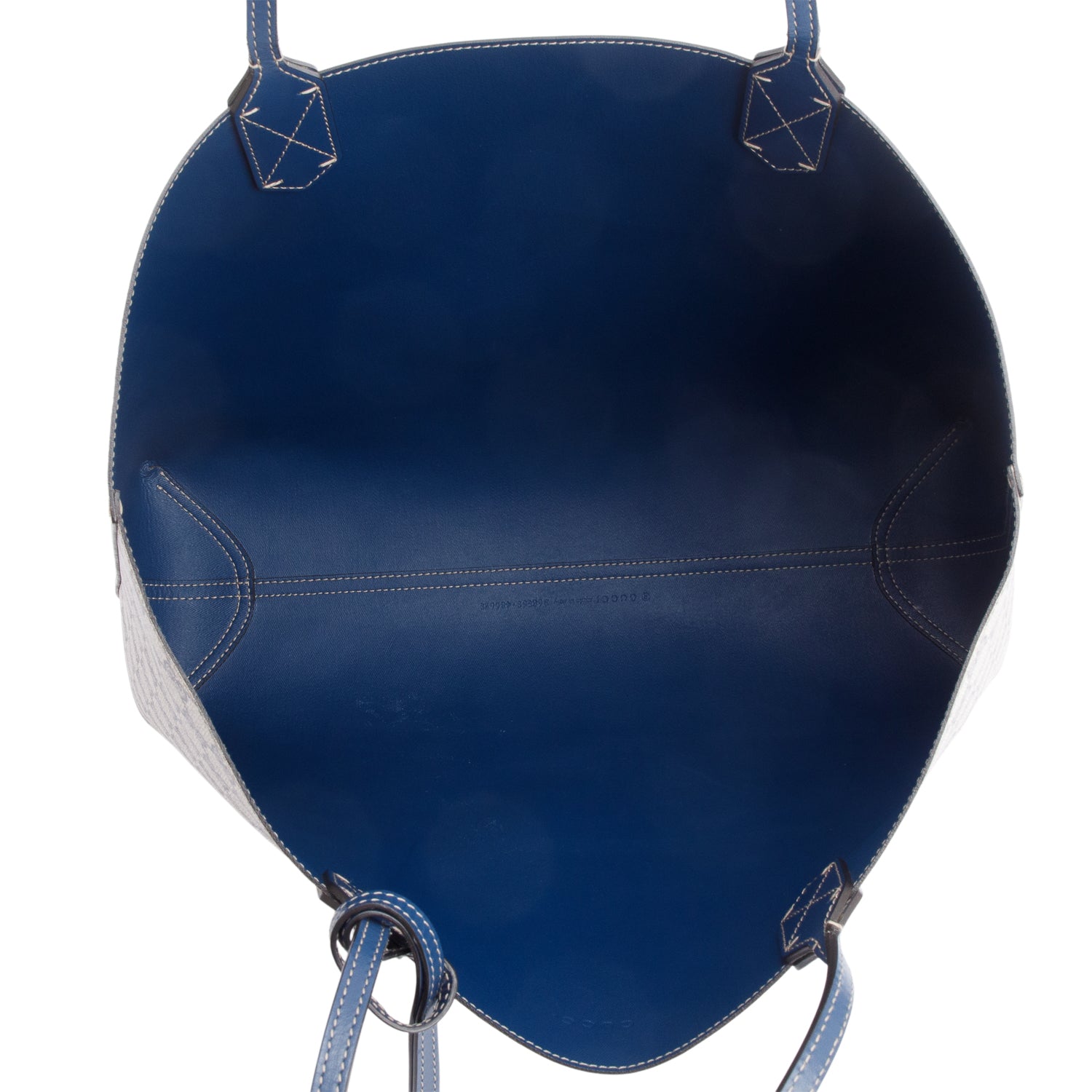 Gucci Blue GG Supreme Reversible Medium Tote w/ Box