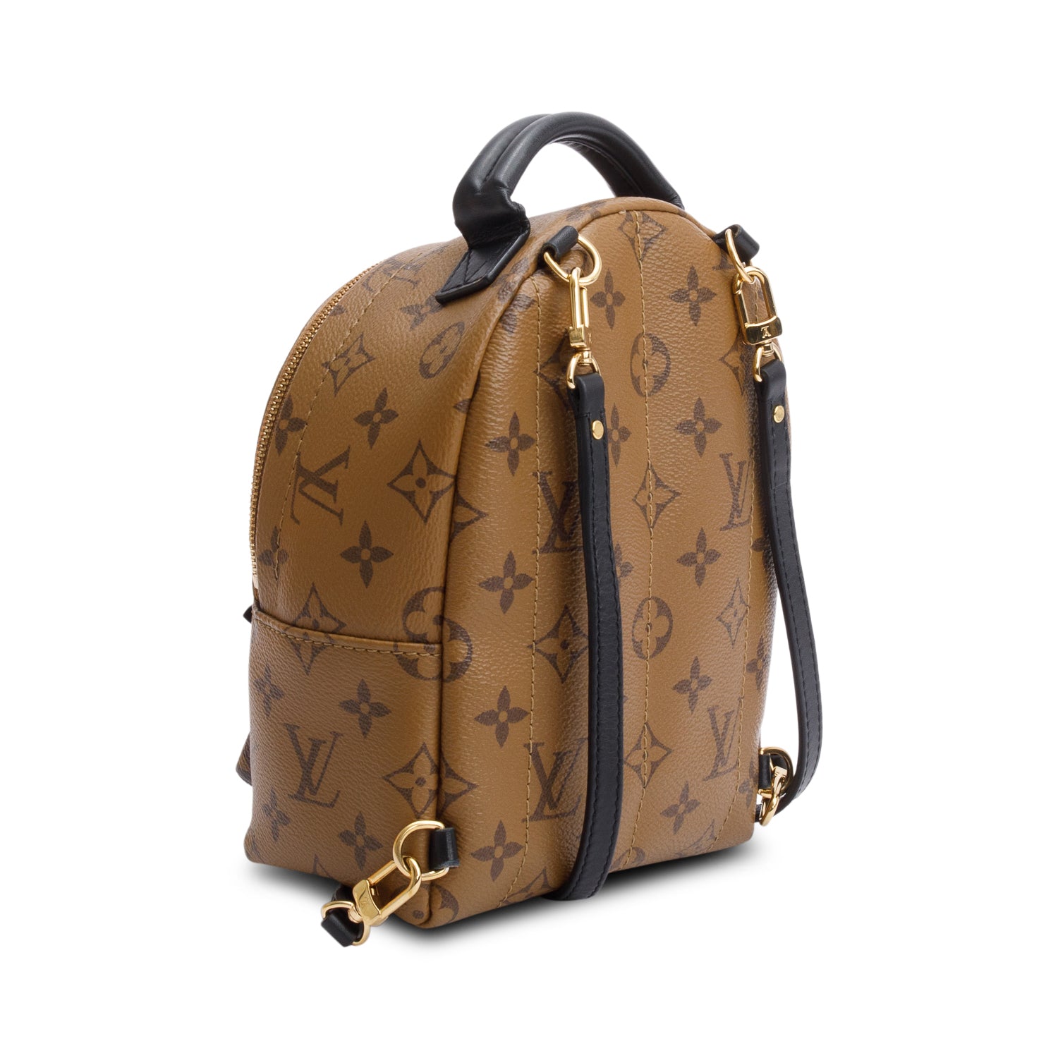Louis Vuitton Monogram Reverse Palm Springs Mini Backpack w/ Box