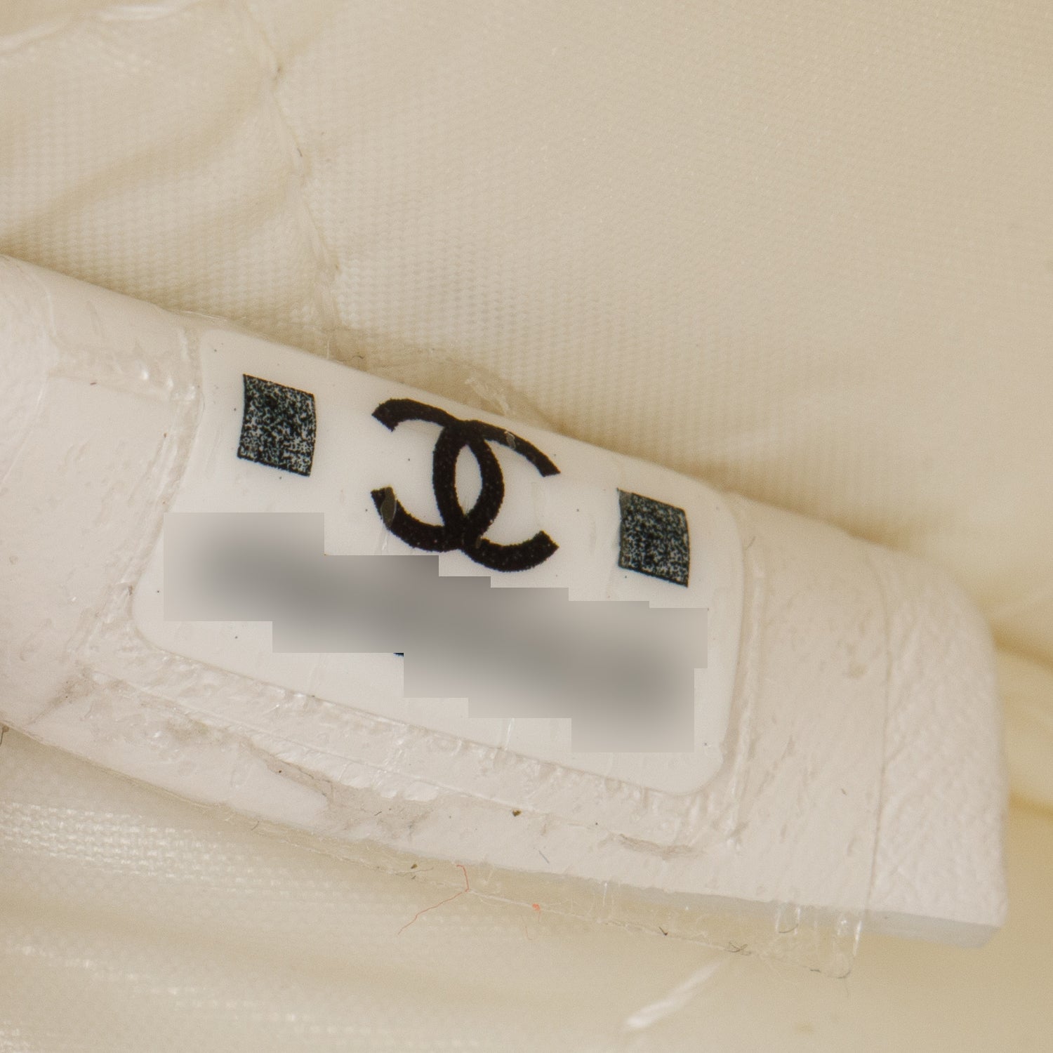 Chanel White Quilted Caviar Leather Large Vanity Top Handle