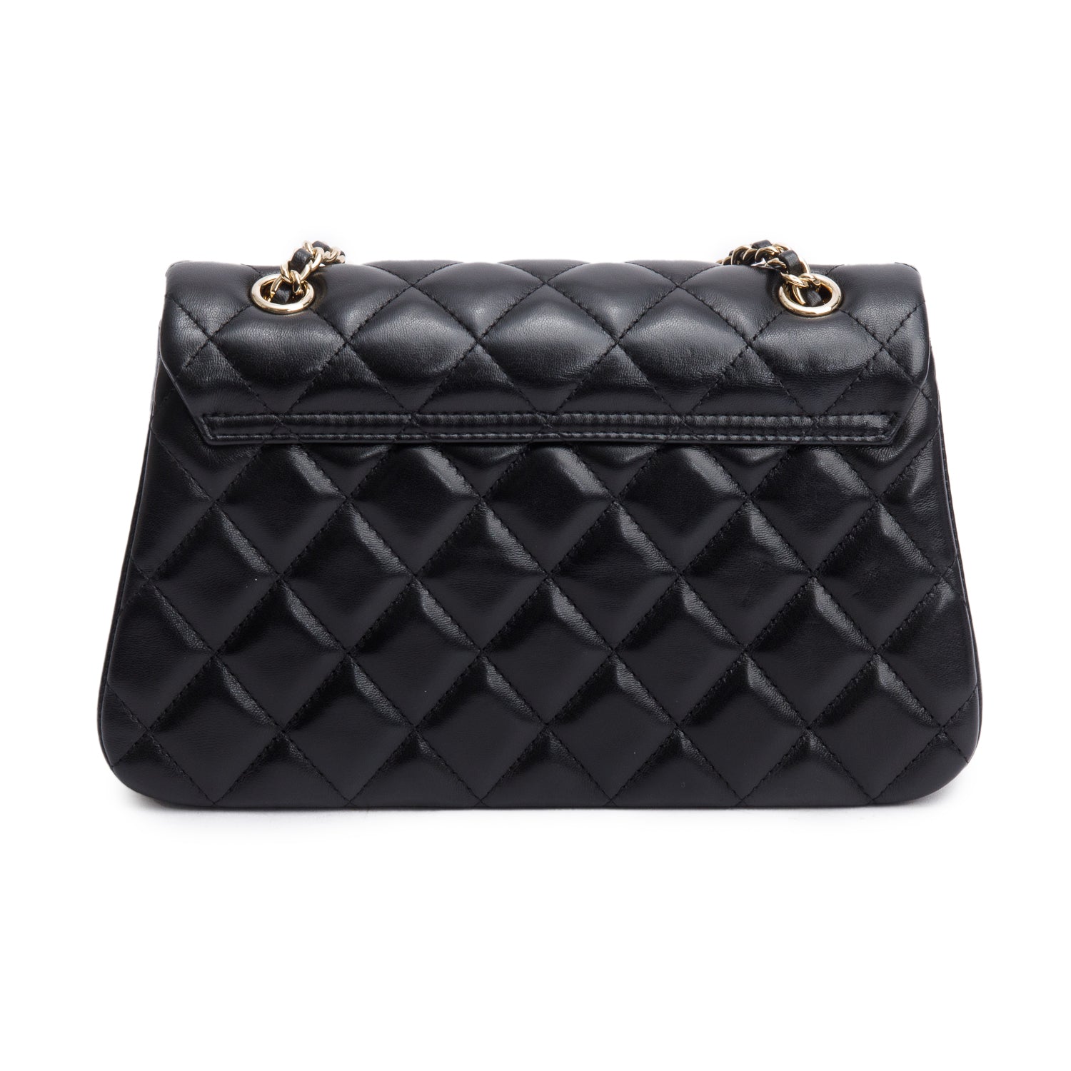 Chanel 2025 Black Quilted Lambskin Leather Small Flap Bag w/ Receipt