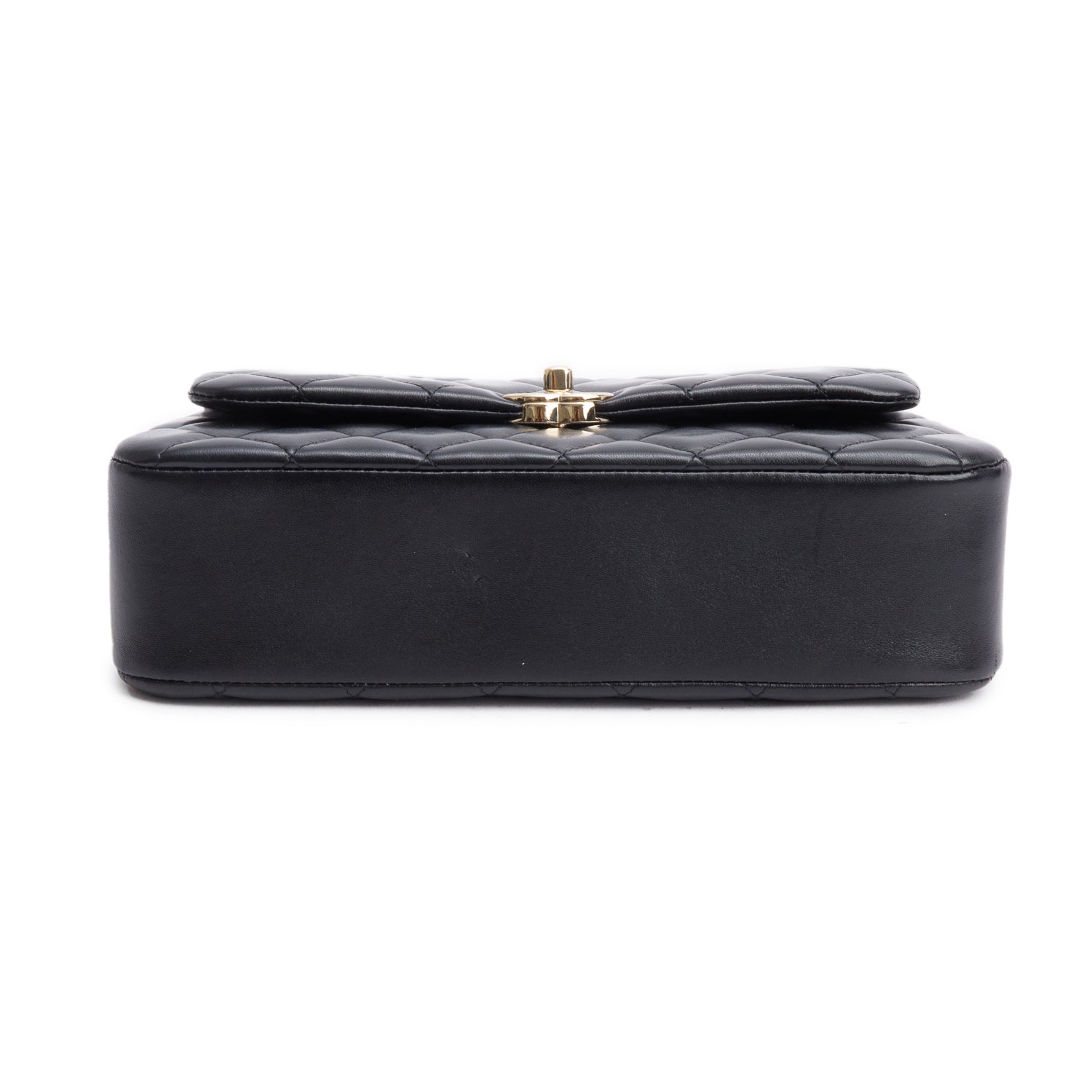 Chanel 2025 Black Quilted Lambskin Leather Small Flap Bag w/ Receipt