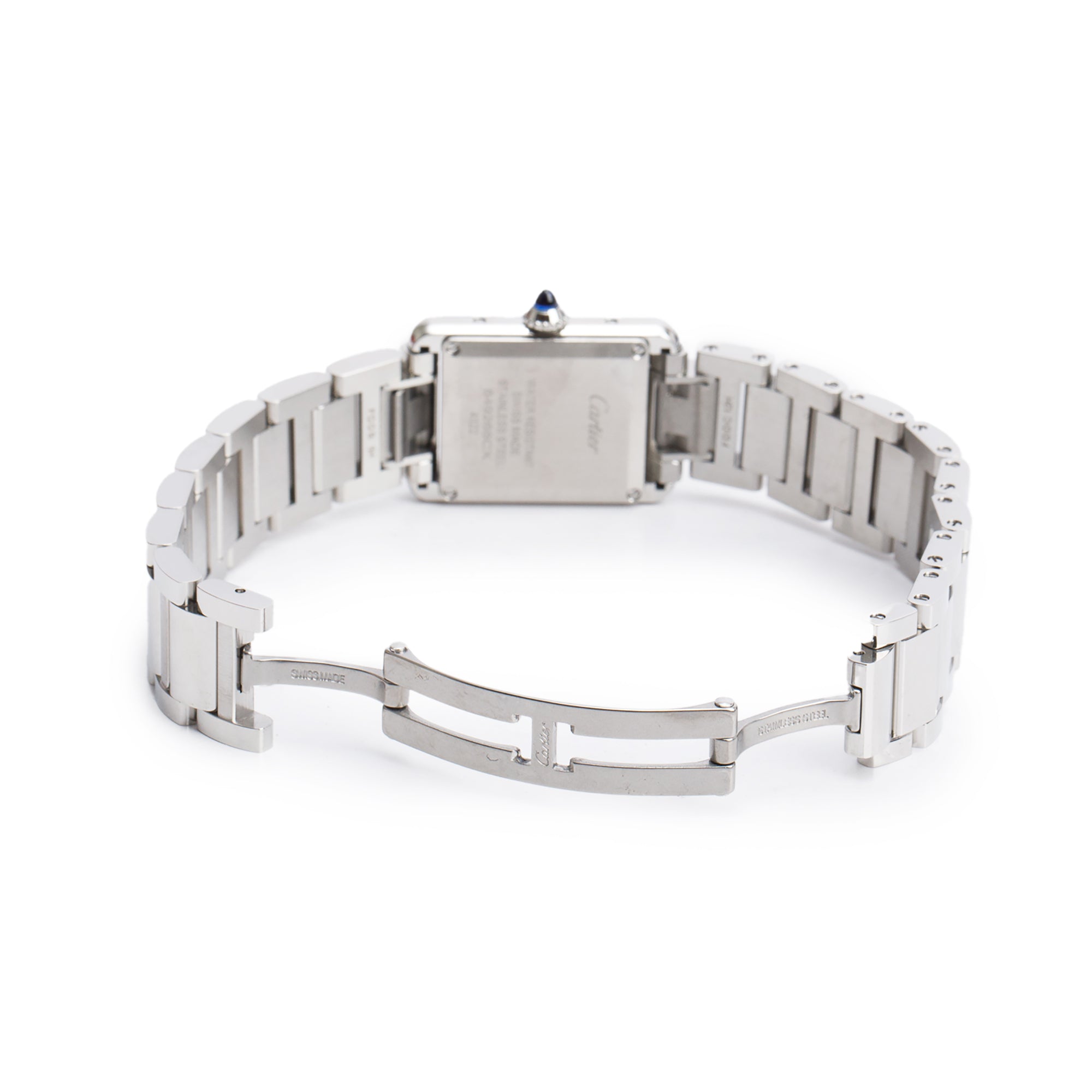 Cartier 2023 Stainless Steel Tank Must de Cartier Quartz Watch, Small Model 4322 w/ Box & Papers