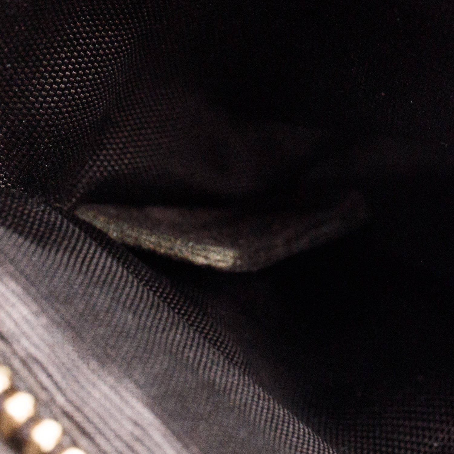 Christian Dior Metallic Gold Diorama Wallet on Chain w/ Box