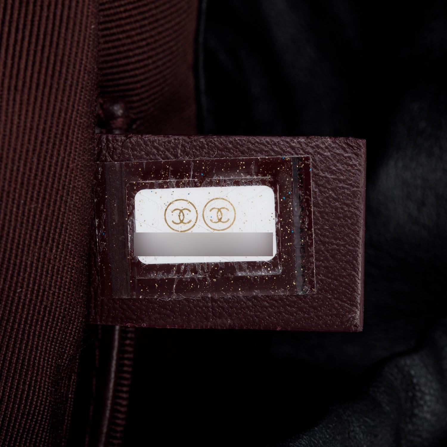 Chanel 2020 Black Lambskin Leather Chain Cage Bucket Bag w/ Authenticity Card