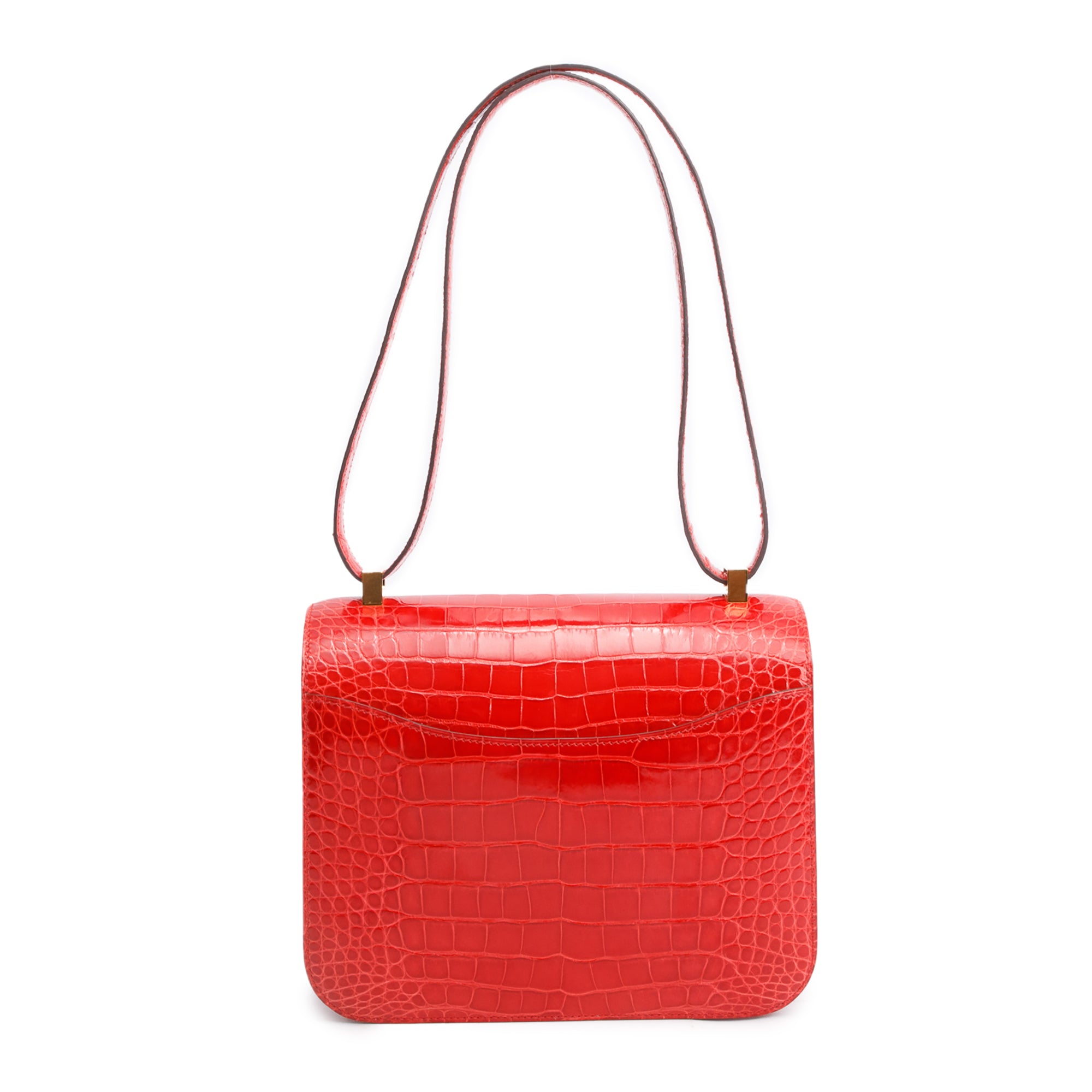 Hermes Braise Shiny Alligator Constance 24