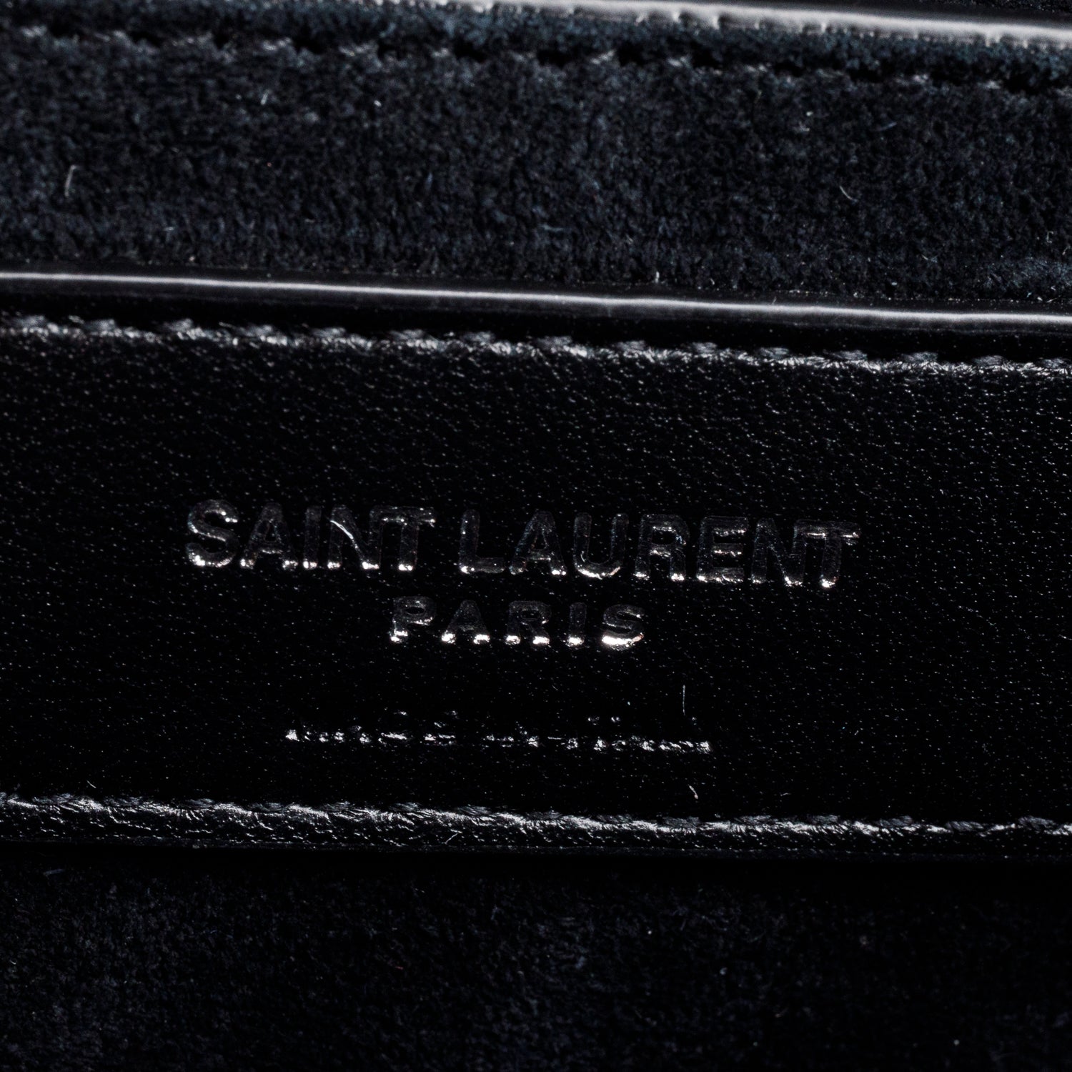 Saint Laurent Black Leather Sunset Top Handle Bag w/ Box