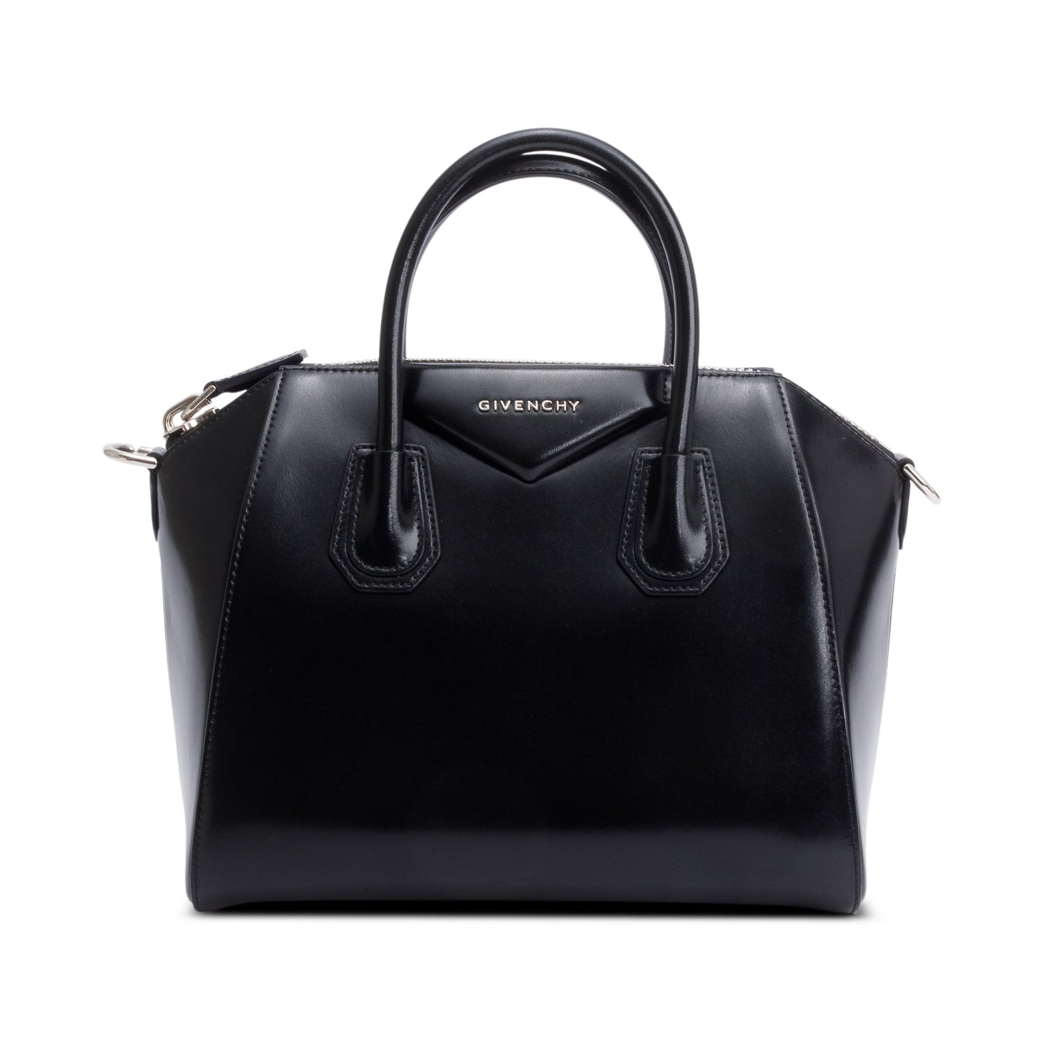 Givenchy Black Smooth Leather Small Antigona Satchel