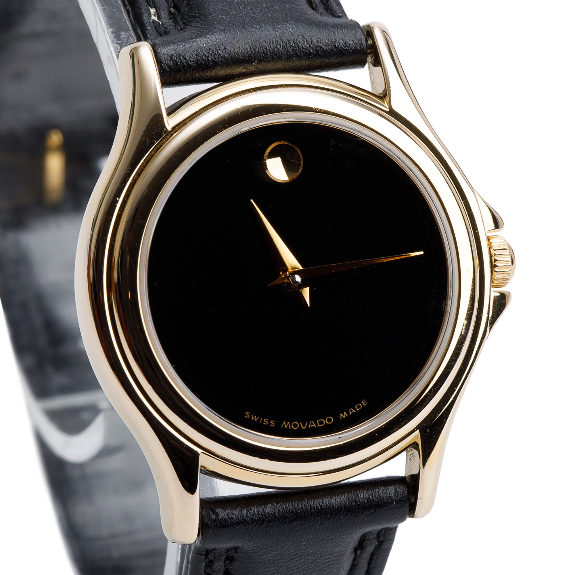 Movado Gold Plated Stainless Steel Museum 28 MM Quartz Watch