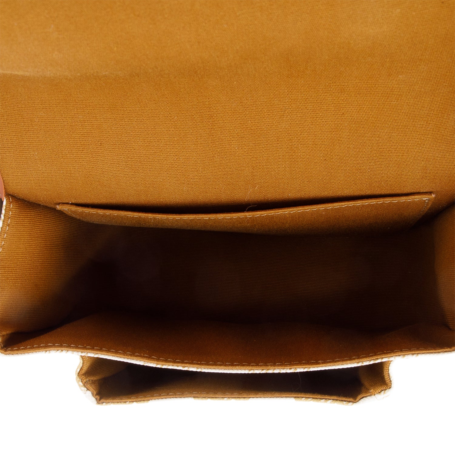 Celine 2021 White Triomphe Canvas and Calfskin Leather Medium Folco Crossbody Bag