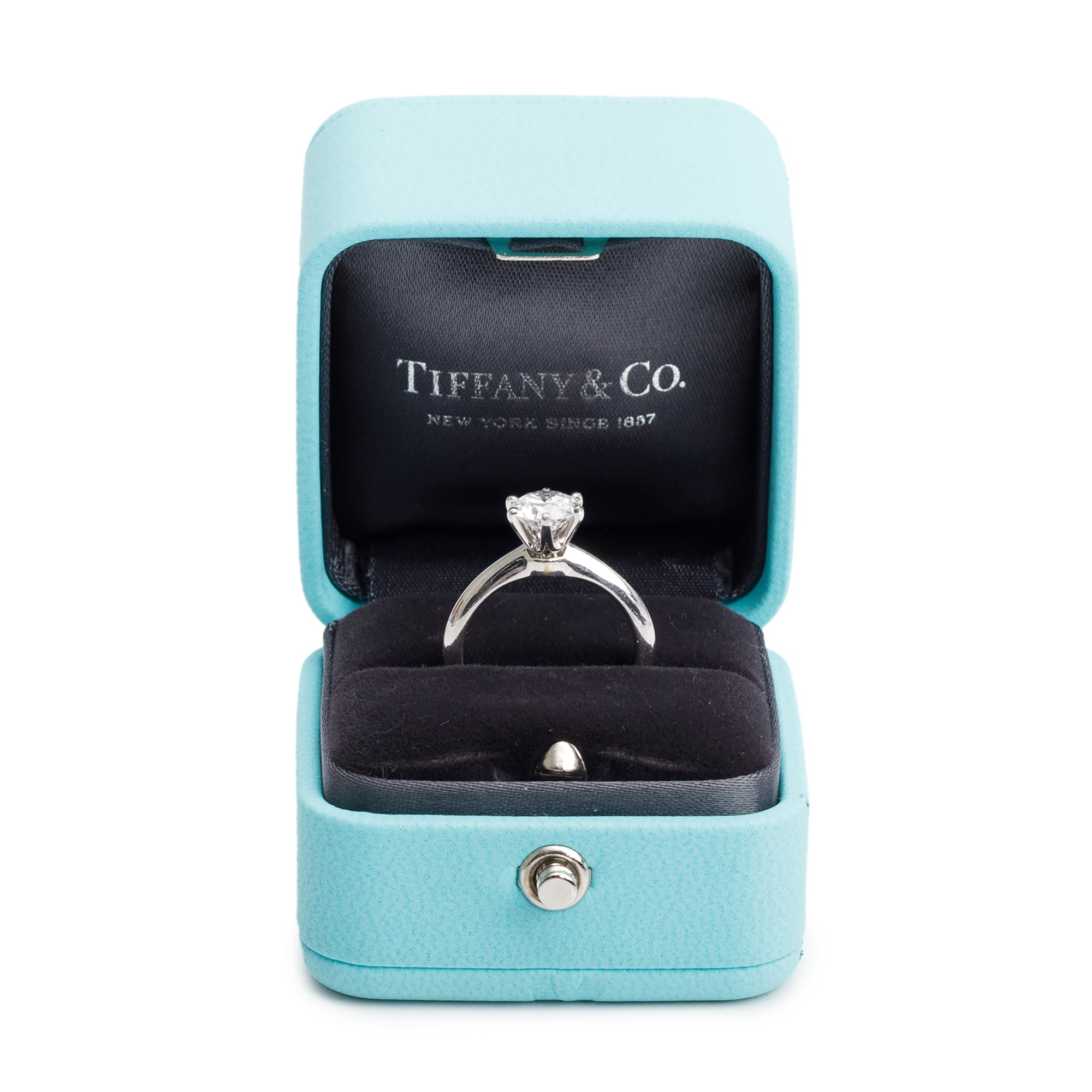 Tiffany & Co. Platinum 1.15 ct. Diamond Solitaire Engagement Ring, Size 5.5 w/ Box