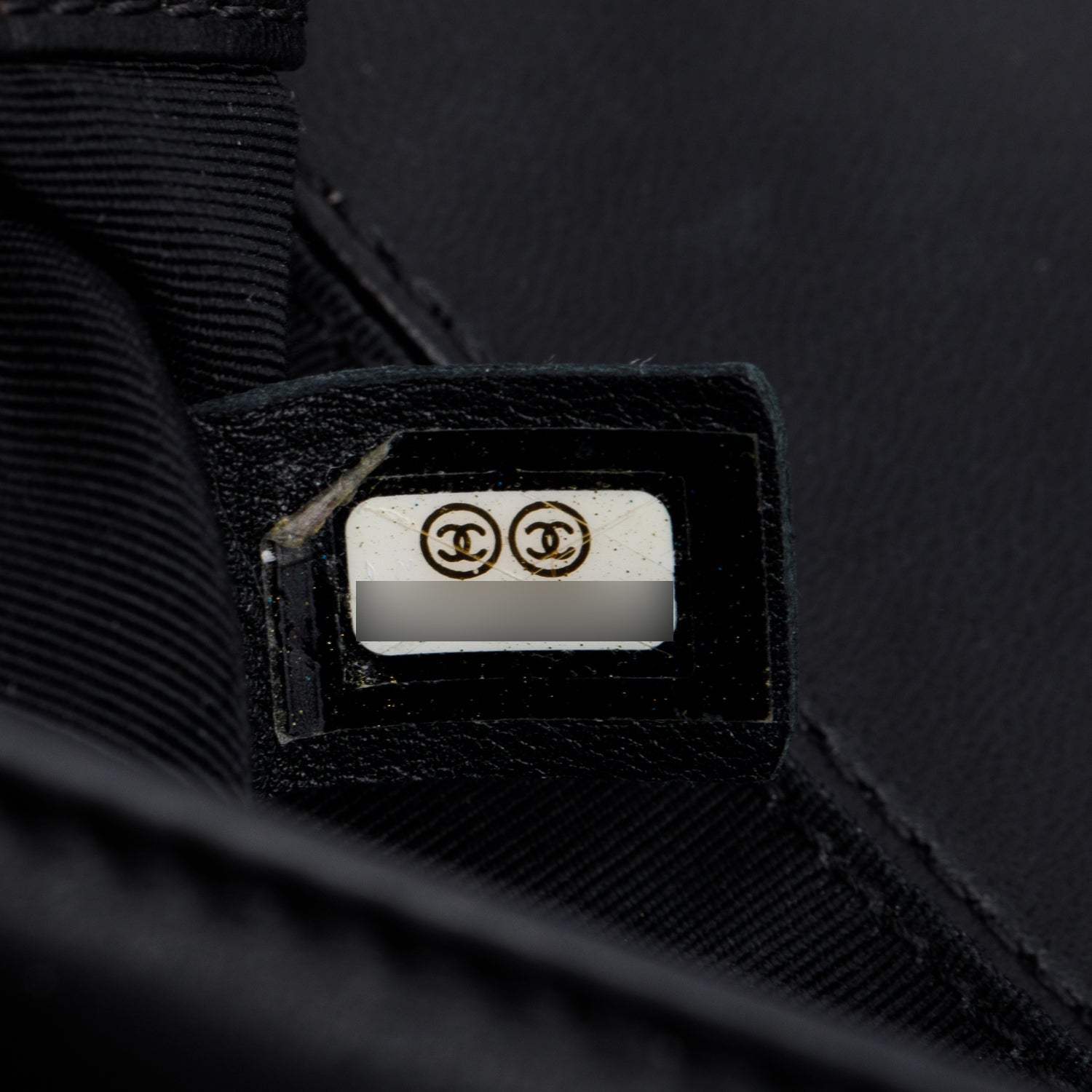 Chanel Black Quilted Lambskin Leather Small Boy Bag