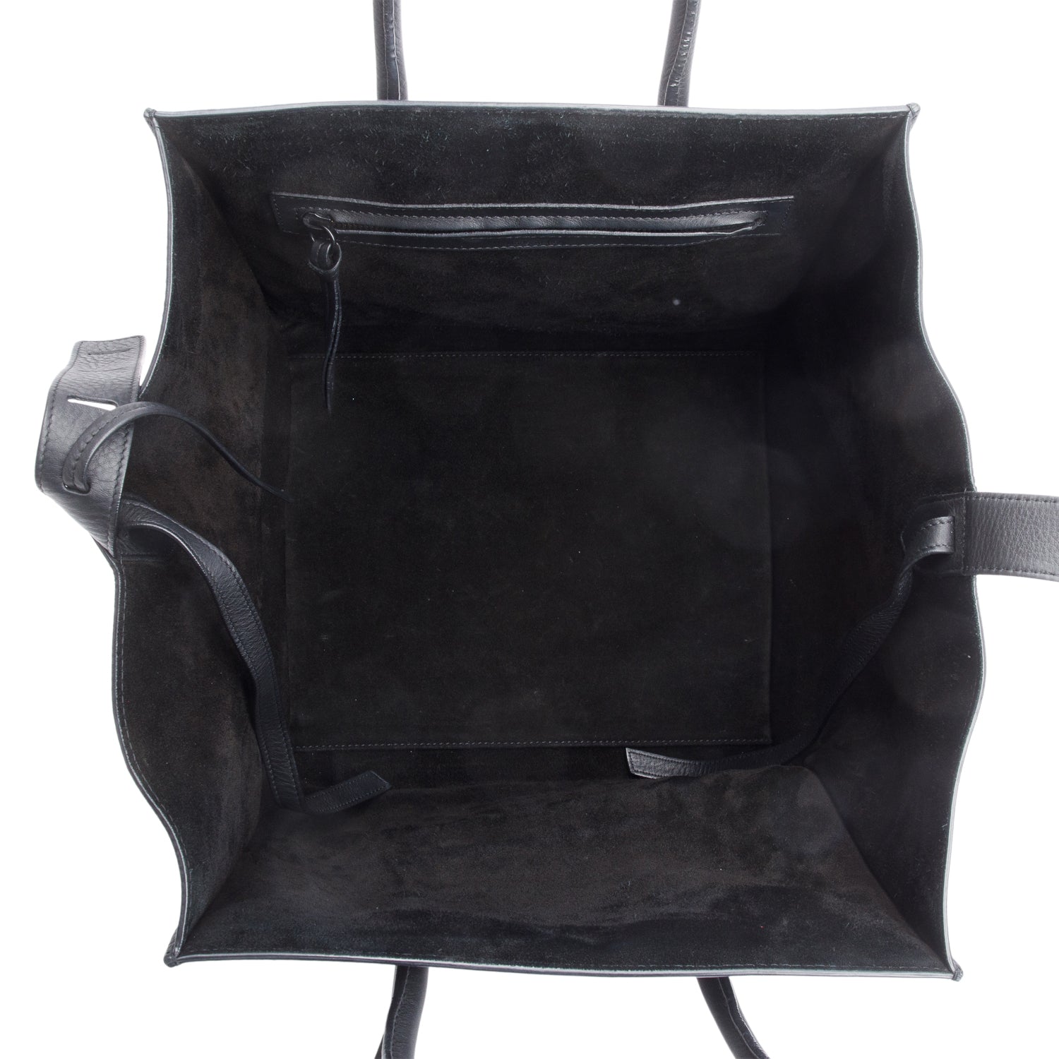 Celine Black Calfskin Leather Medium Phantom Luggage Tote