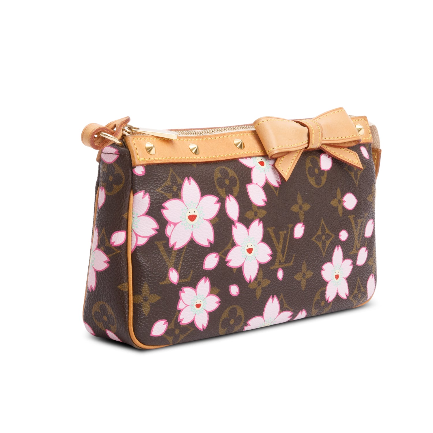 Louis Vuitton x Takashi Murakami Monogram Cherry Blossom Pochette Accessories
