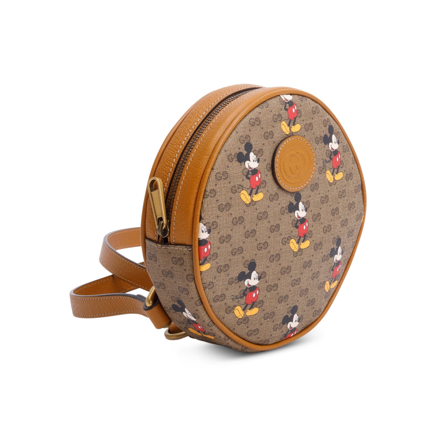 Gucci x Disney GG Supreme Mickey Mouse Candy GG Round Backpack