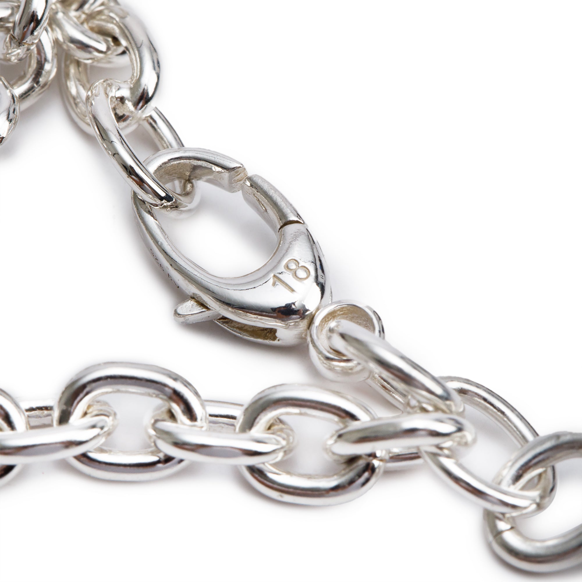 Gucci Sterling Silver Interlocking G Bracelet w/ Box