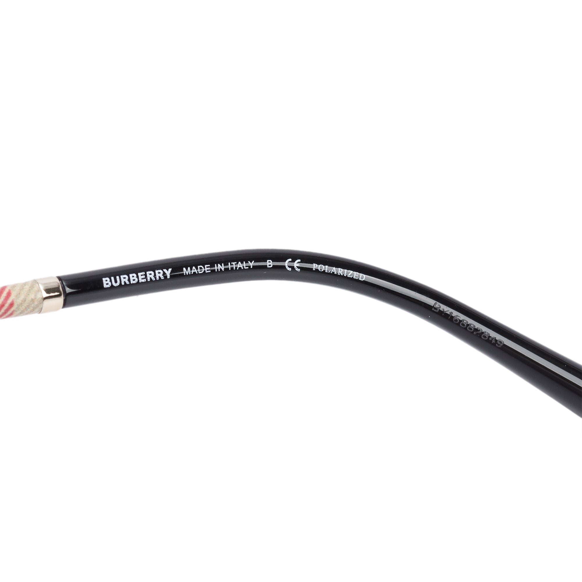 Burberry B 4235-Q Brown Acetate Check Trim Square Sunglasses w/ Box & Case