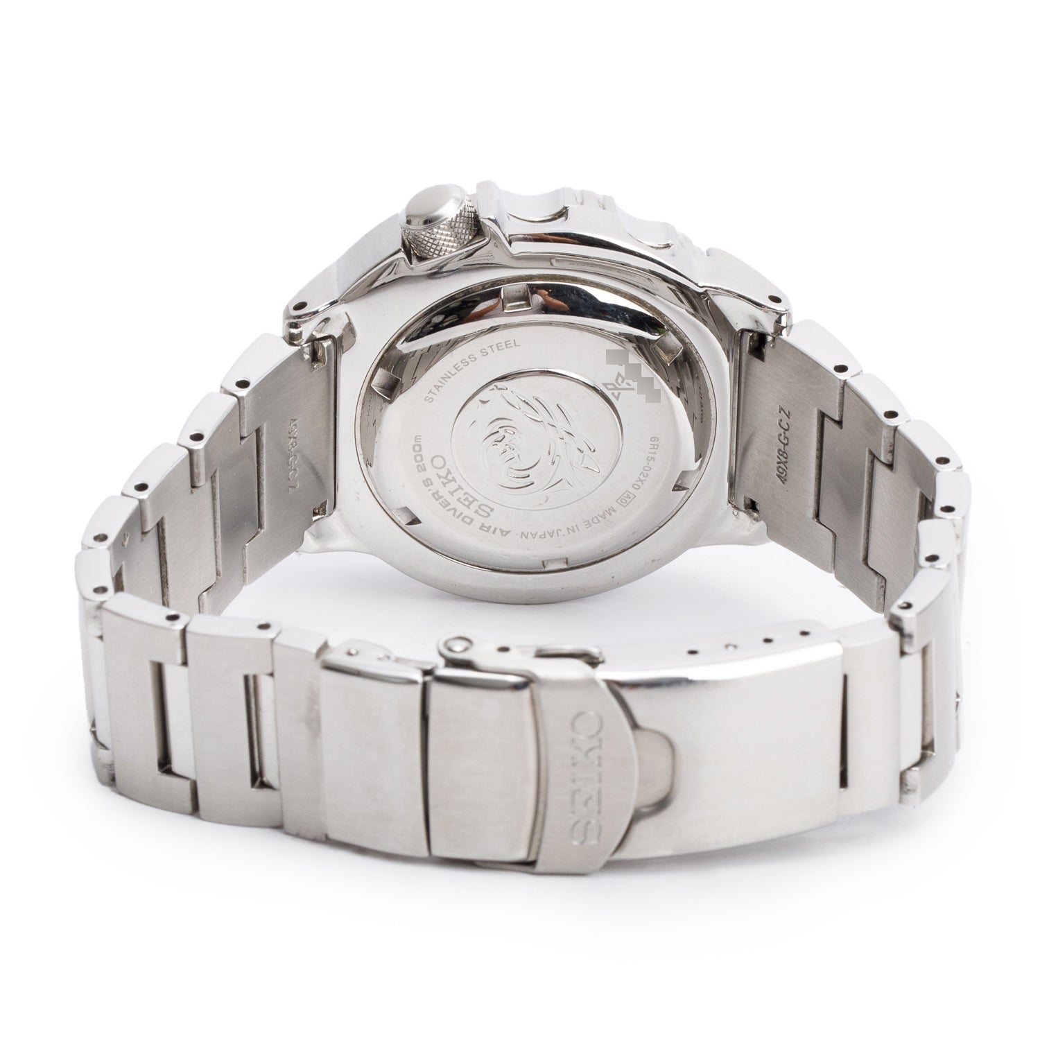 Seiko Stainless Steel Prospex Diver's 200M 42 MM Automatic Watch Navy Dial w/ Box & Extra Strap