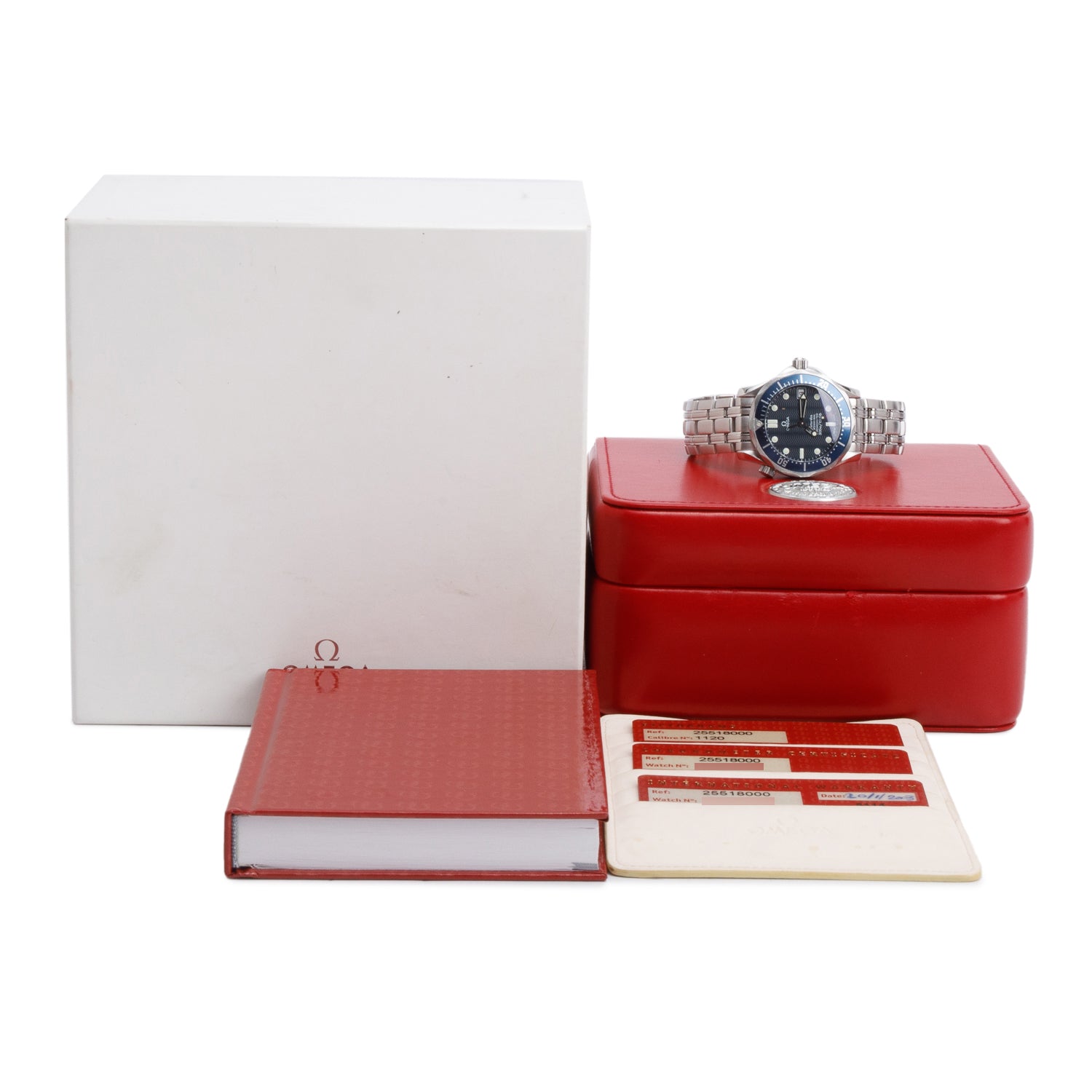 Omega Stainless Steel Seamaster Diver 300M Profesional Chronometer 36.25 MM Automatic Watch w/ Box & Papers