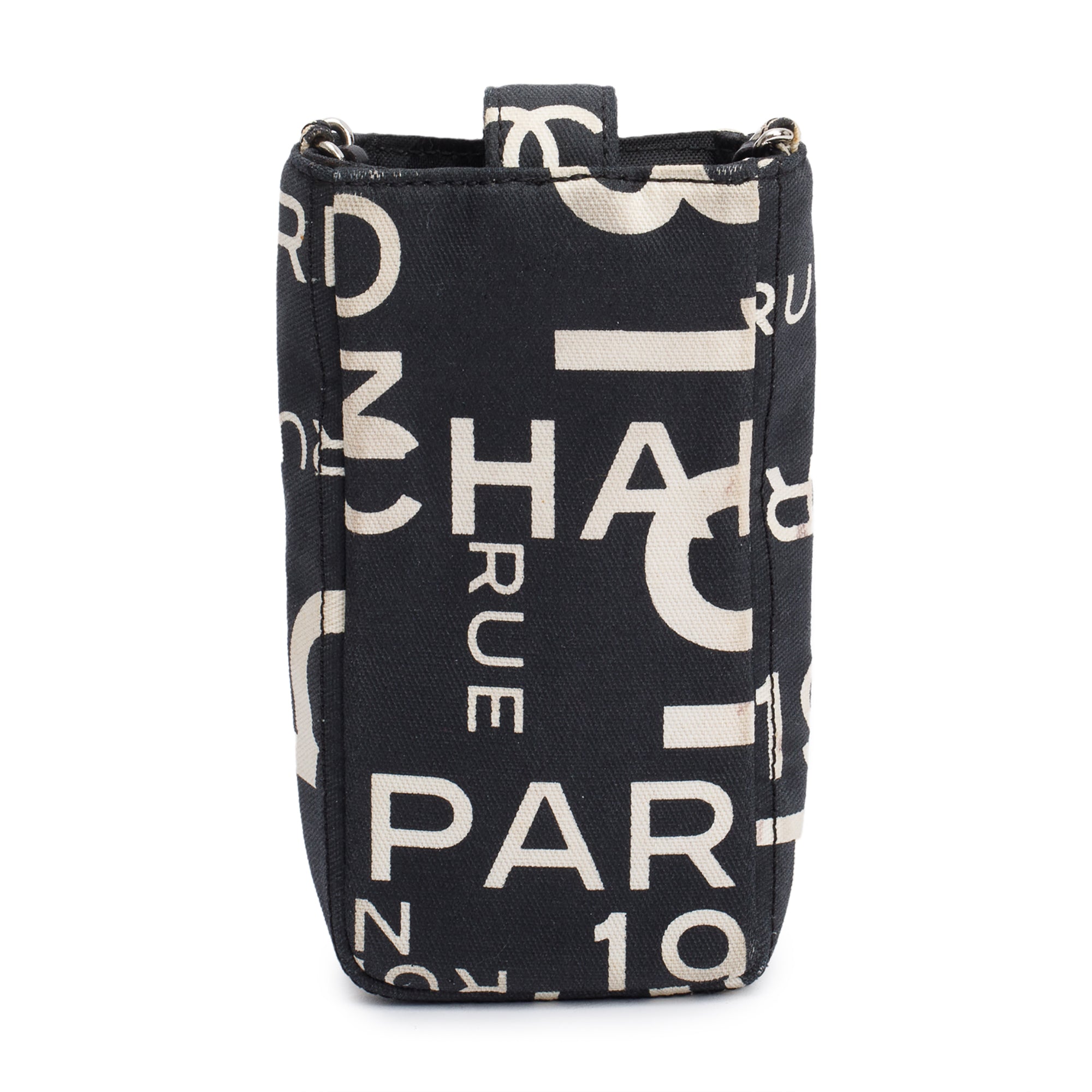 Chanel Black Canvas Rue 31 Cambon Crossbody Phone Holder