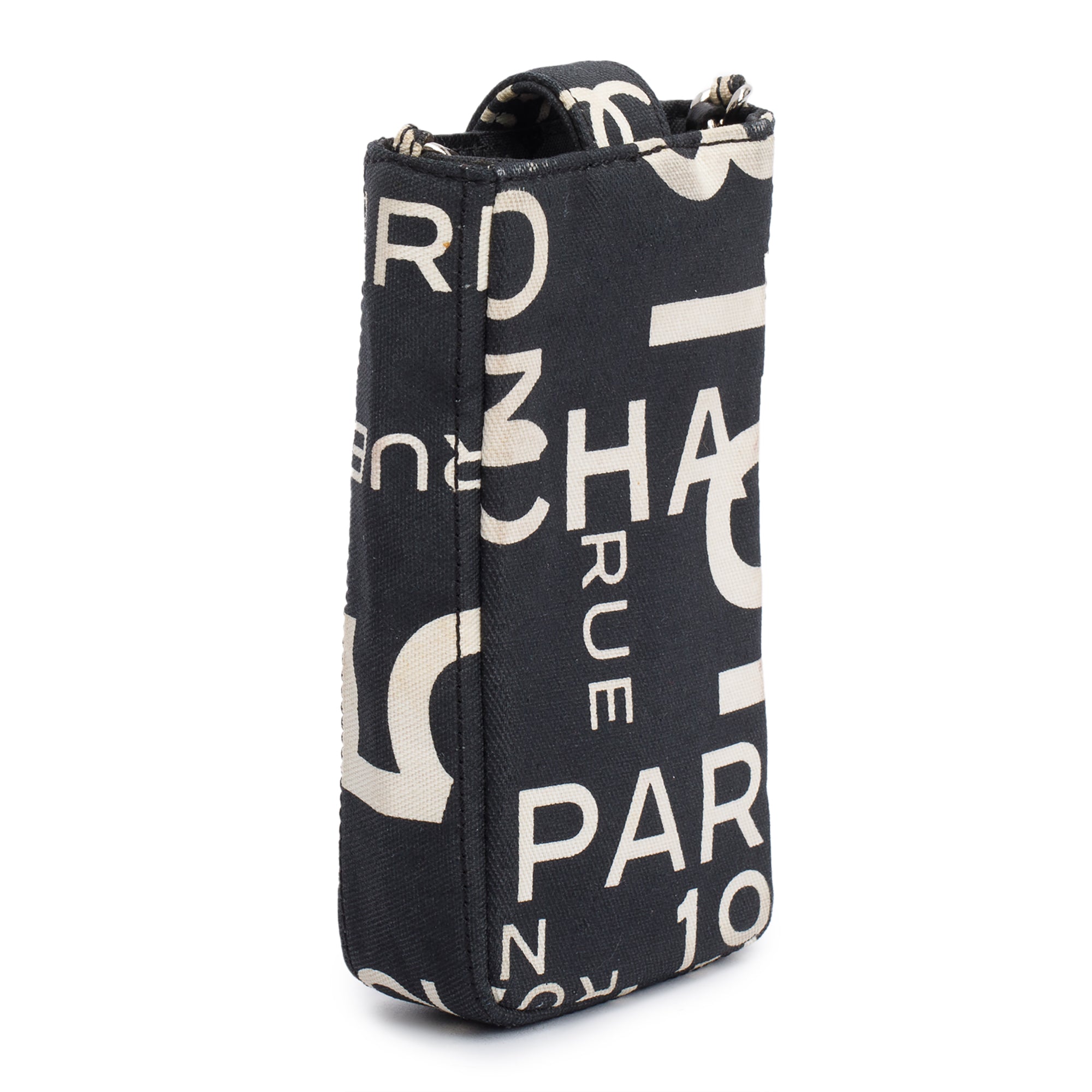 Chanel Black Canvas Rue 31 Cambon Crossbody Phone Holder
