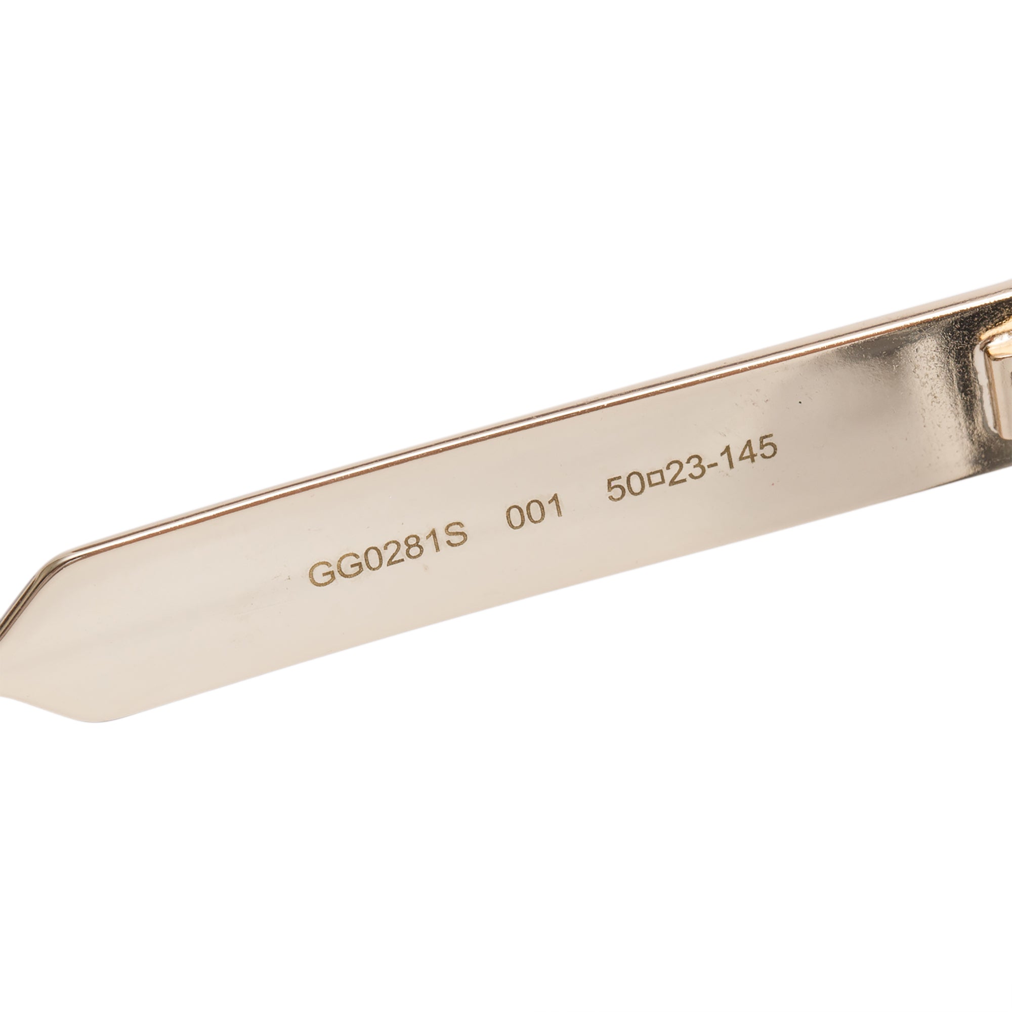 Gucci GG0281S Black Acetate Interlocking G Web Accent Oversize Square Sunglasses w/ Case