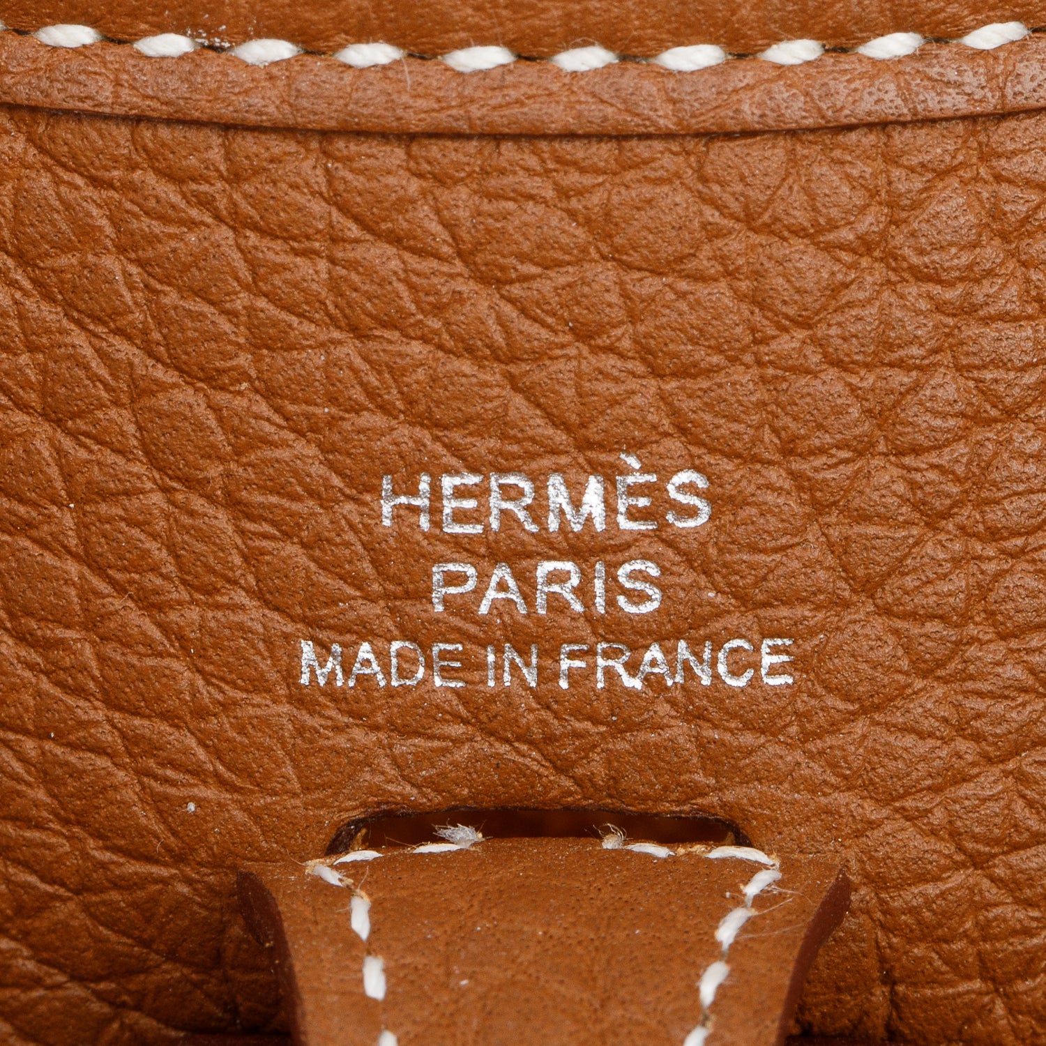 Hermes 2022 Gold Taurilon Clemence/Sangle Wool Amazone Evelyne TPM 16 w/ Box & Receipt