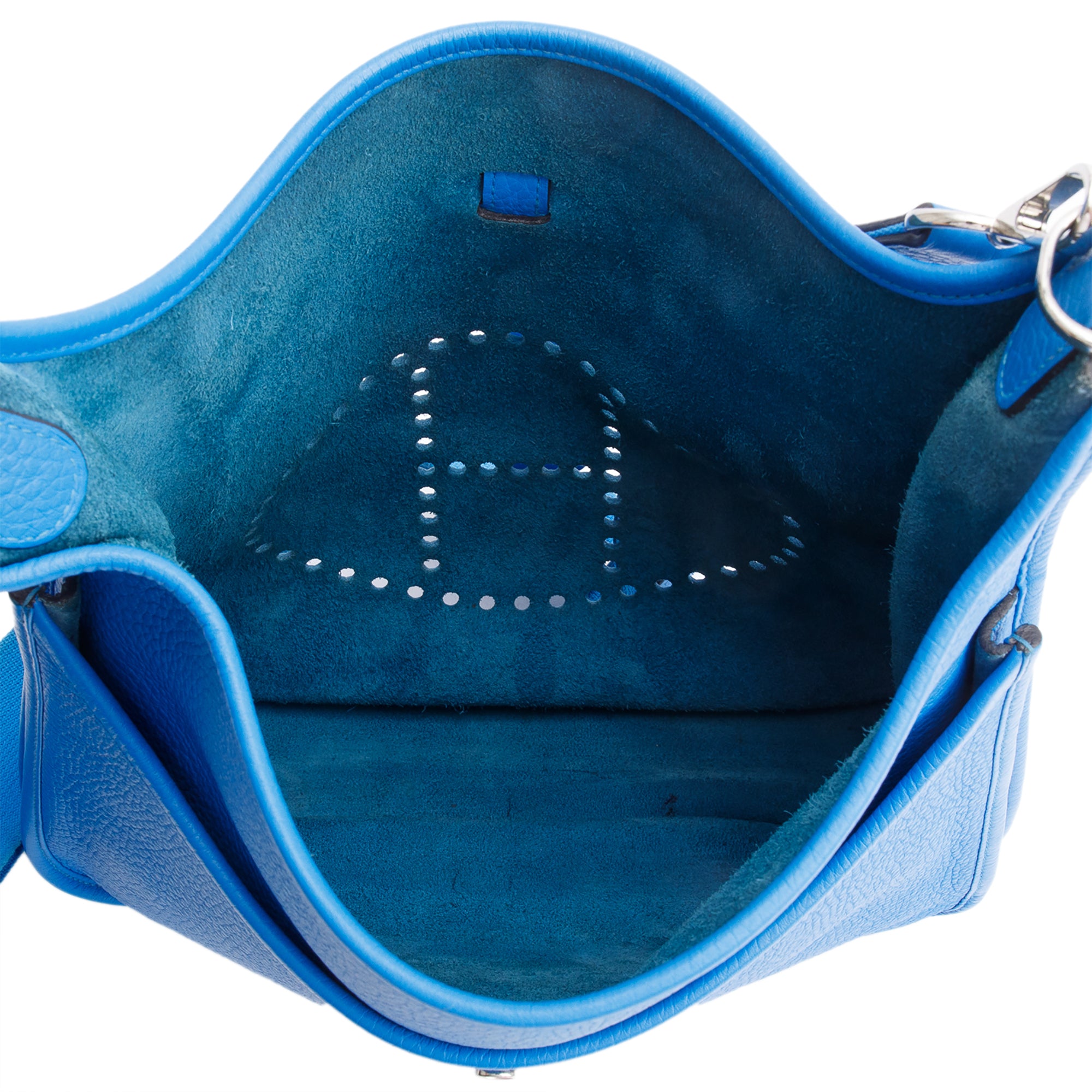 Hermes Bleu Hydra Taurillon Clemence Evelyne III 29 Bag