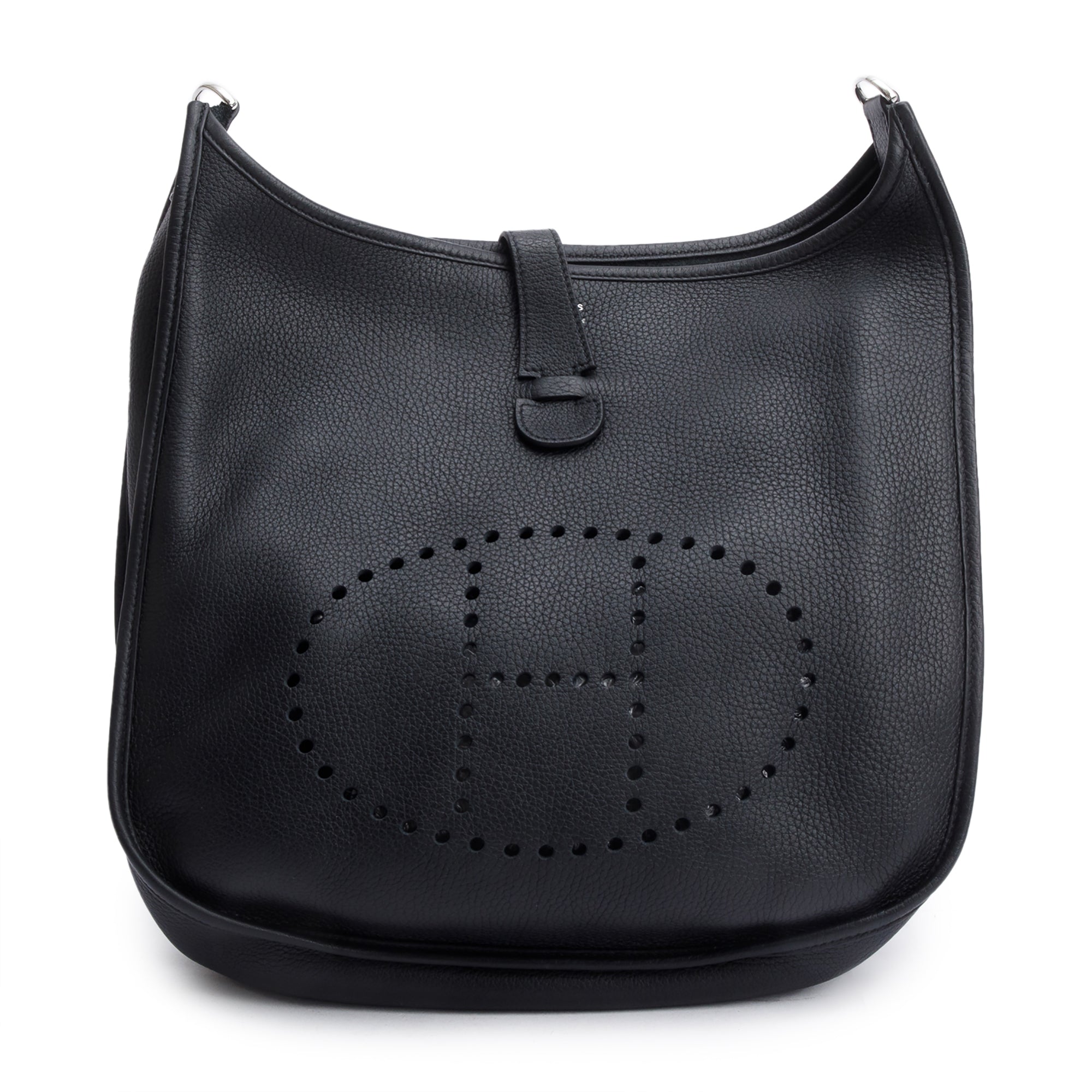 Hermes Noir Taurillon Clemence Evelyne III 29 Bag