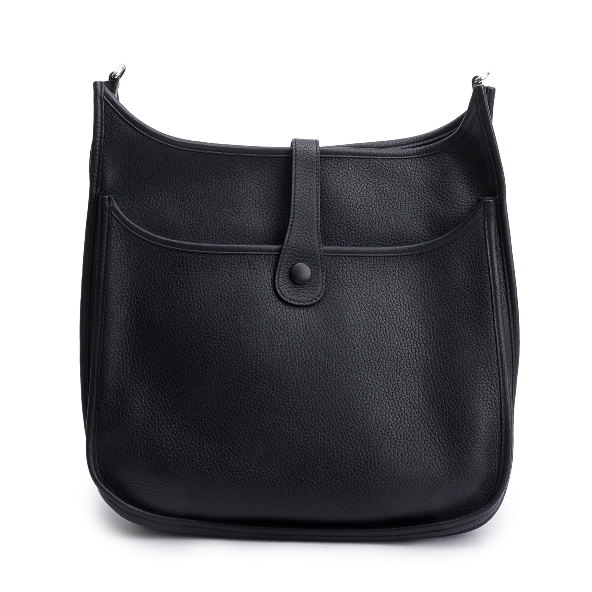 Hermes Noir Taurillon Clemence Evelyne III 29 Bag