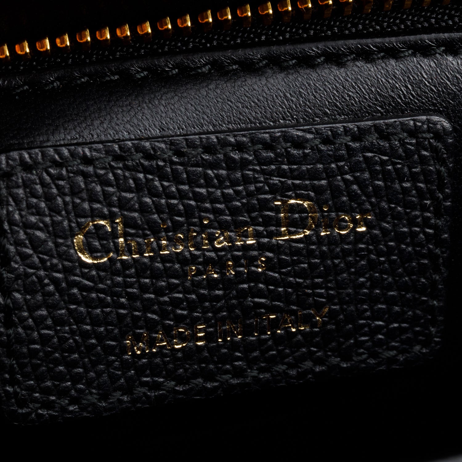 Christian Dior Black Leather Medium 30 Montaigne Bag w/ Box