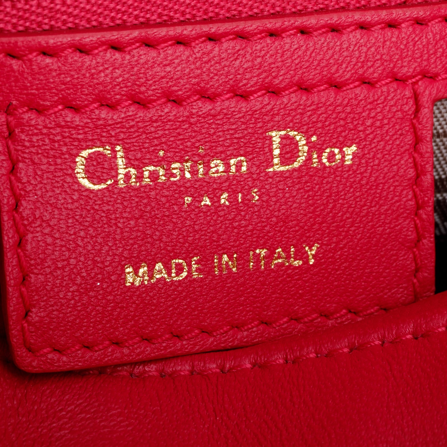 Christian Dior Pink Cannage Lambskin Leather Medium Lady Dior Bag w/ Strap