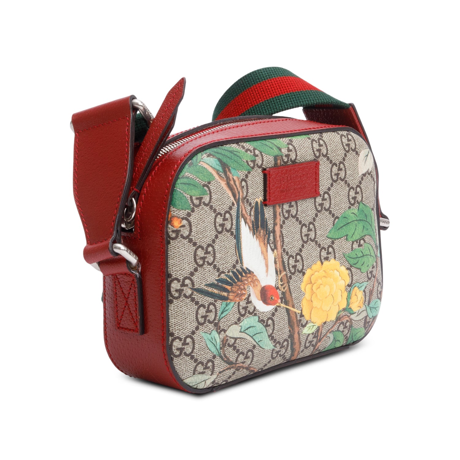 Gucci GG Supreme Tian Small Camera Crossbody Bag w/ Box