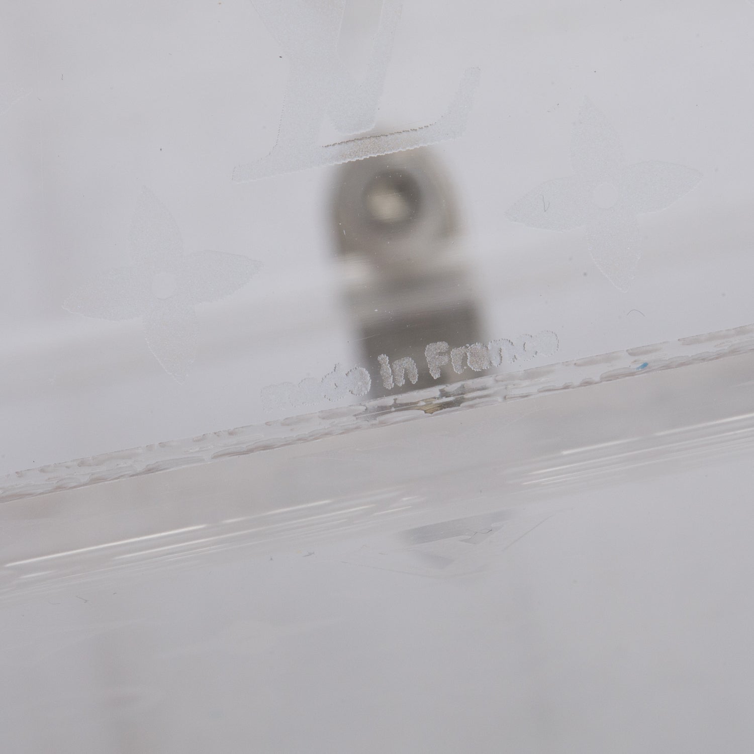 Louis Vuitton Transparent Monogram Plexiglass Mini Trunk Letter Box w/ Leather Envelope & Box