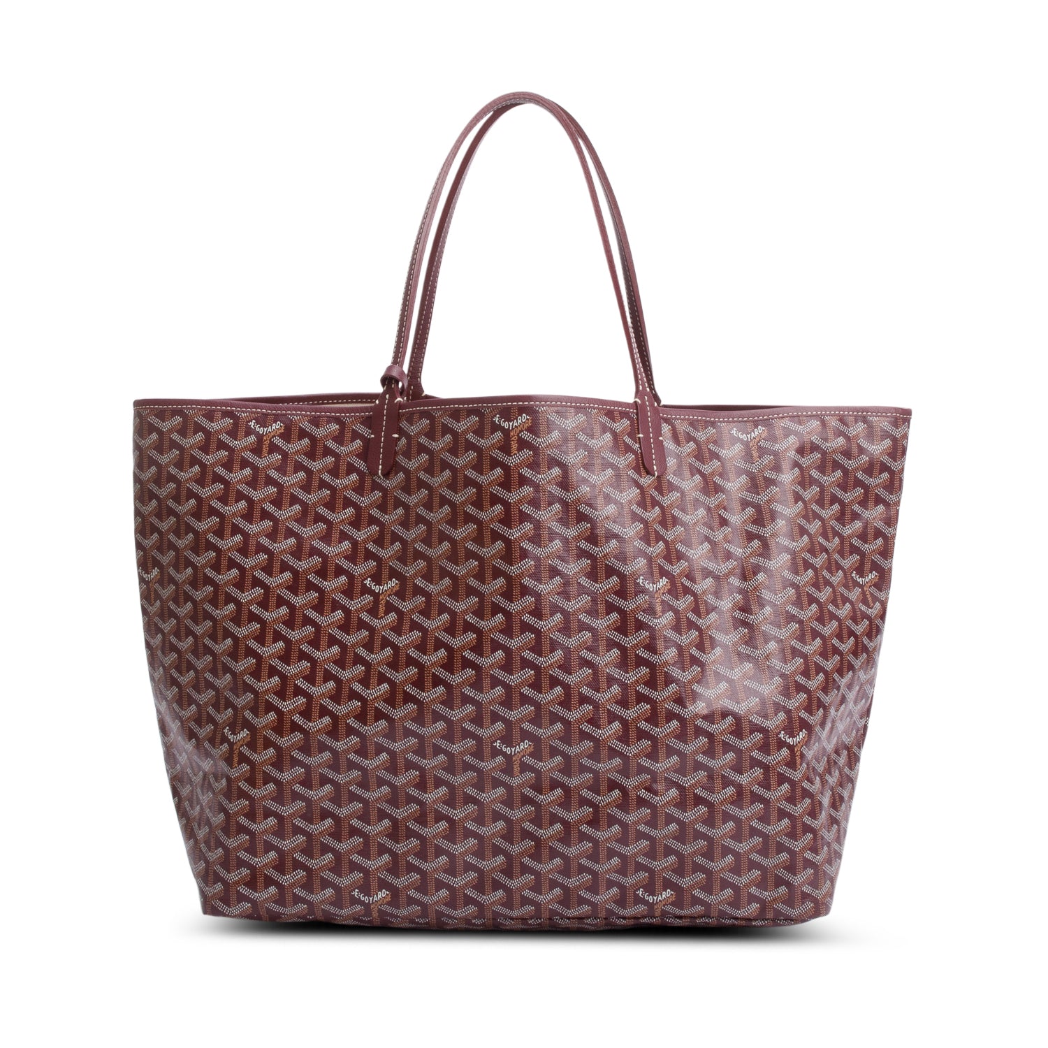 Goyard Burgundy Monogram Saint Louis GM w/ Pouch