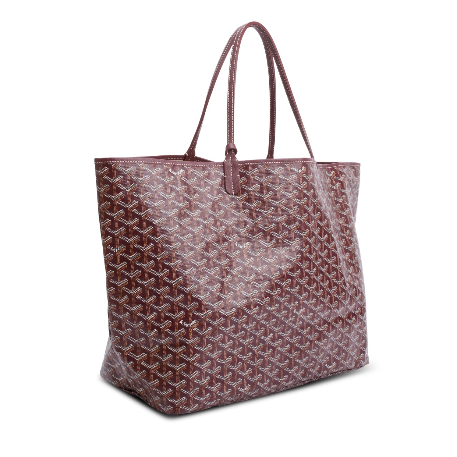 Goyard Burgundy Monogram Saint Louis GM w/ Pouch