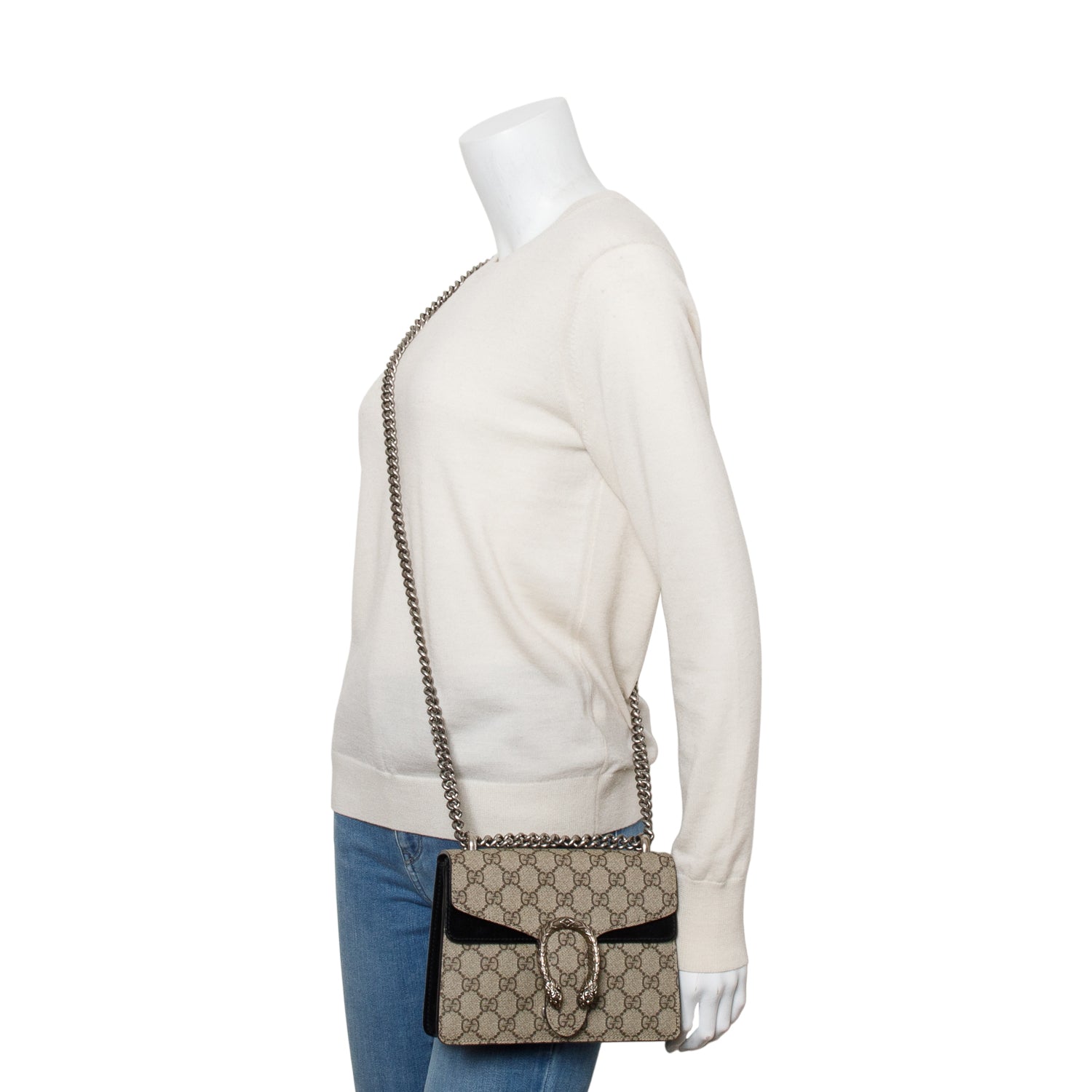 Gucci GG Supreme Dionysus Mini Shoulder Bag w/ Box