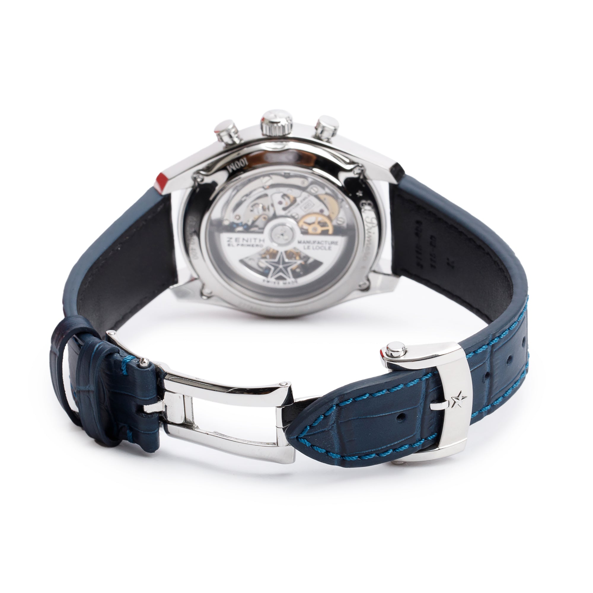 Zenith Stainless Steel El Primero 36,000 VpH 42 MM Chronograph Automatic Watch w/ Box & Papers