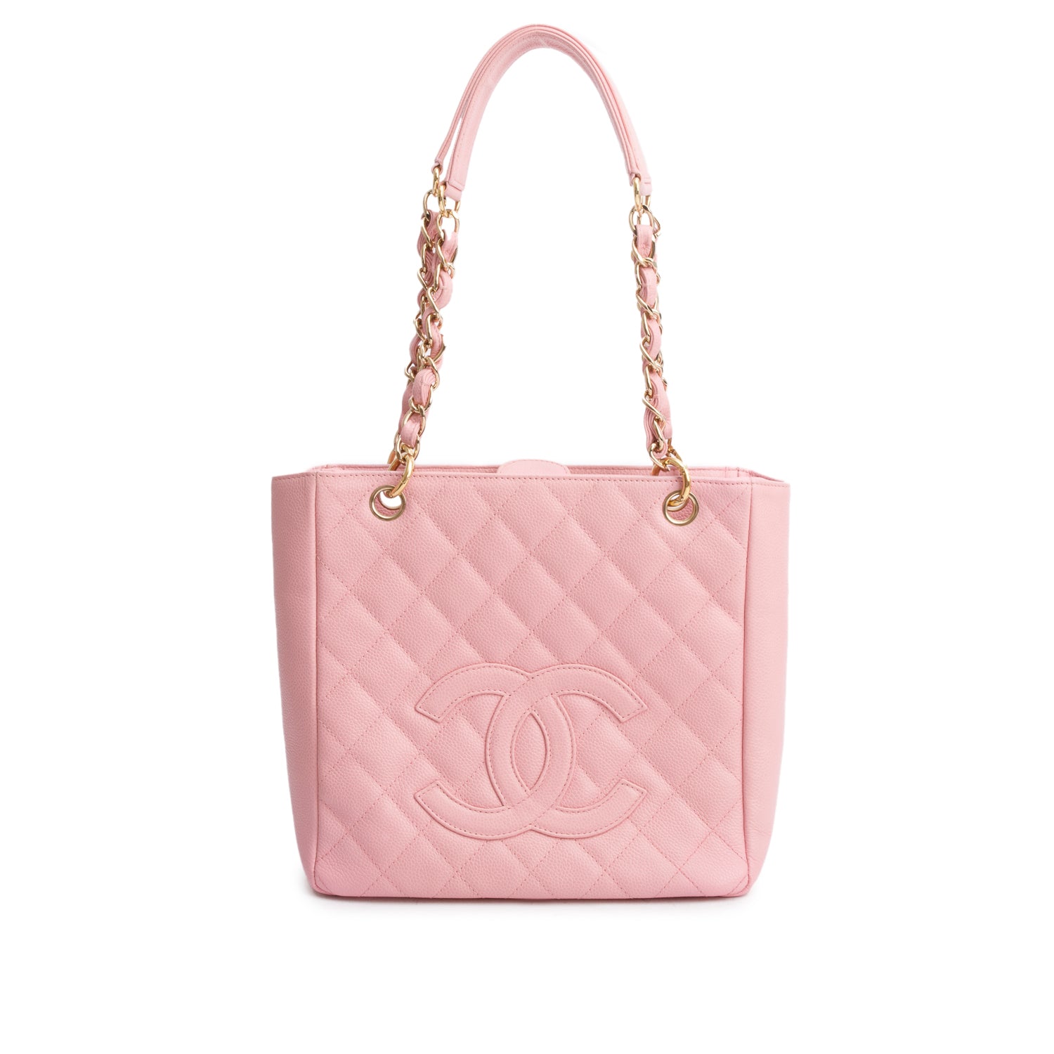 Chanel Pink Caviar Leather Petite Shopping Tote