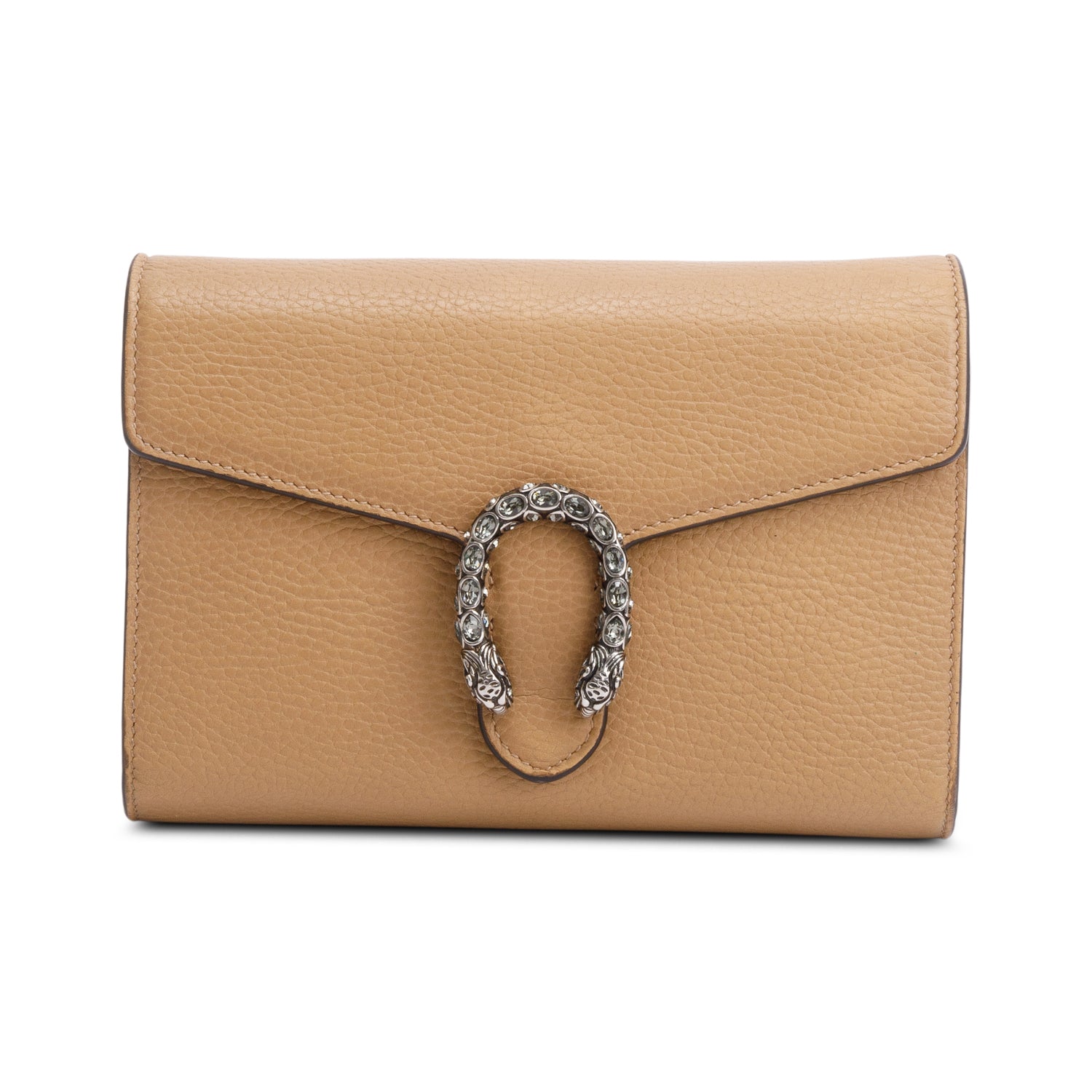 Gucci Brown Leather Mini Dionysus Wallet on Chain