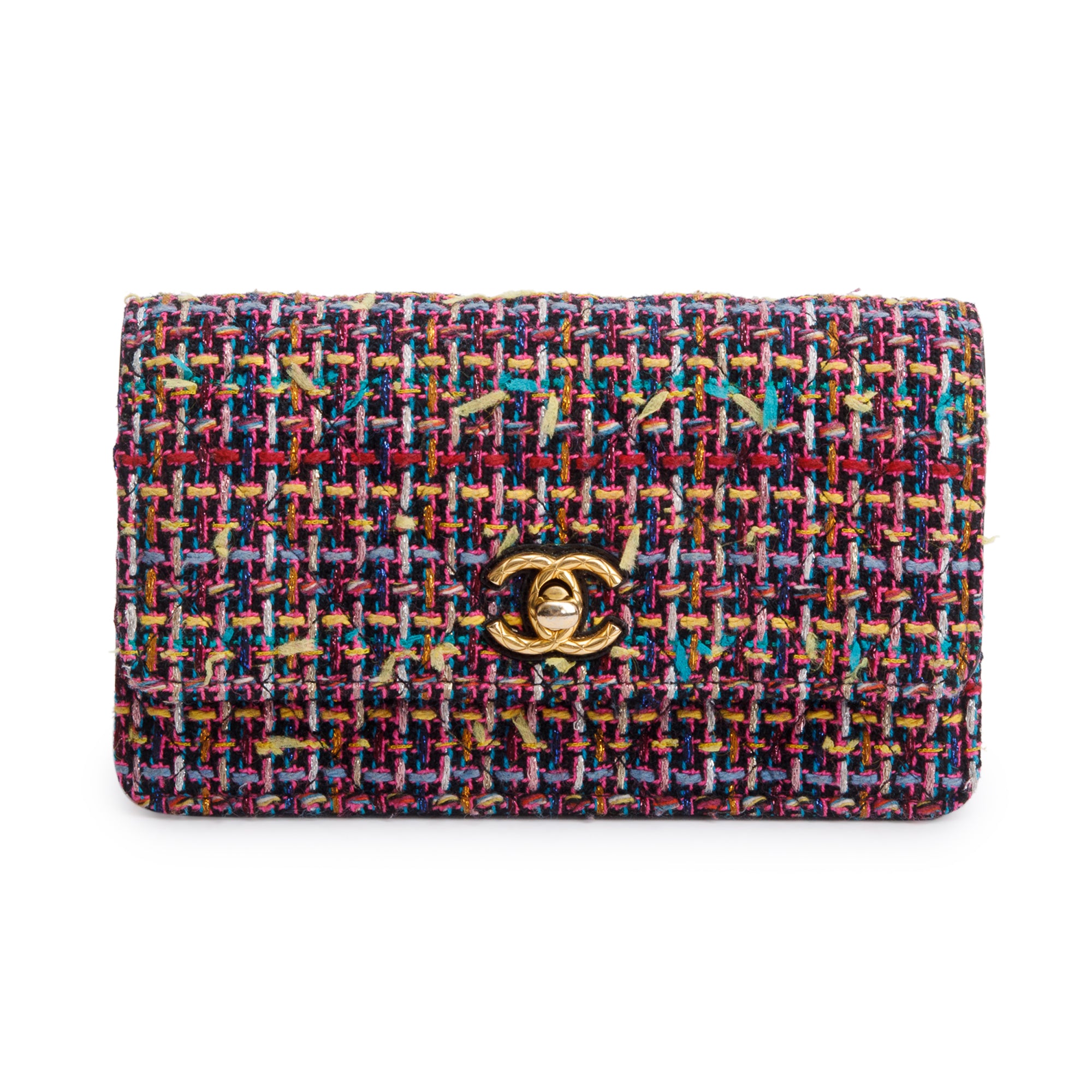 Chanel Multicolor Tweed Mini Flap Bag